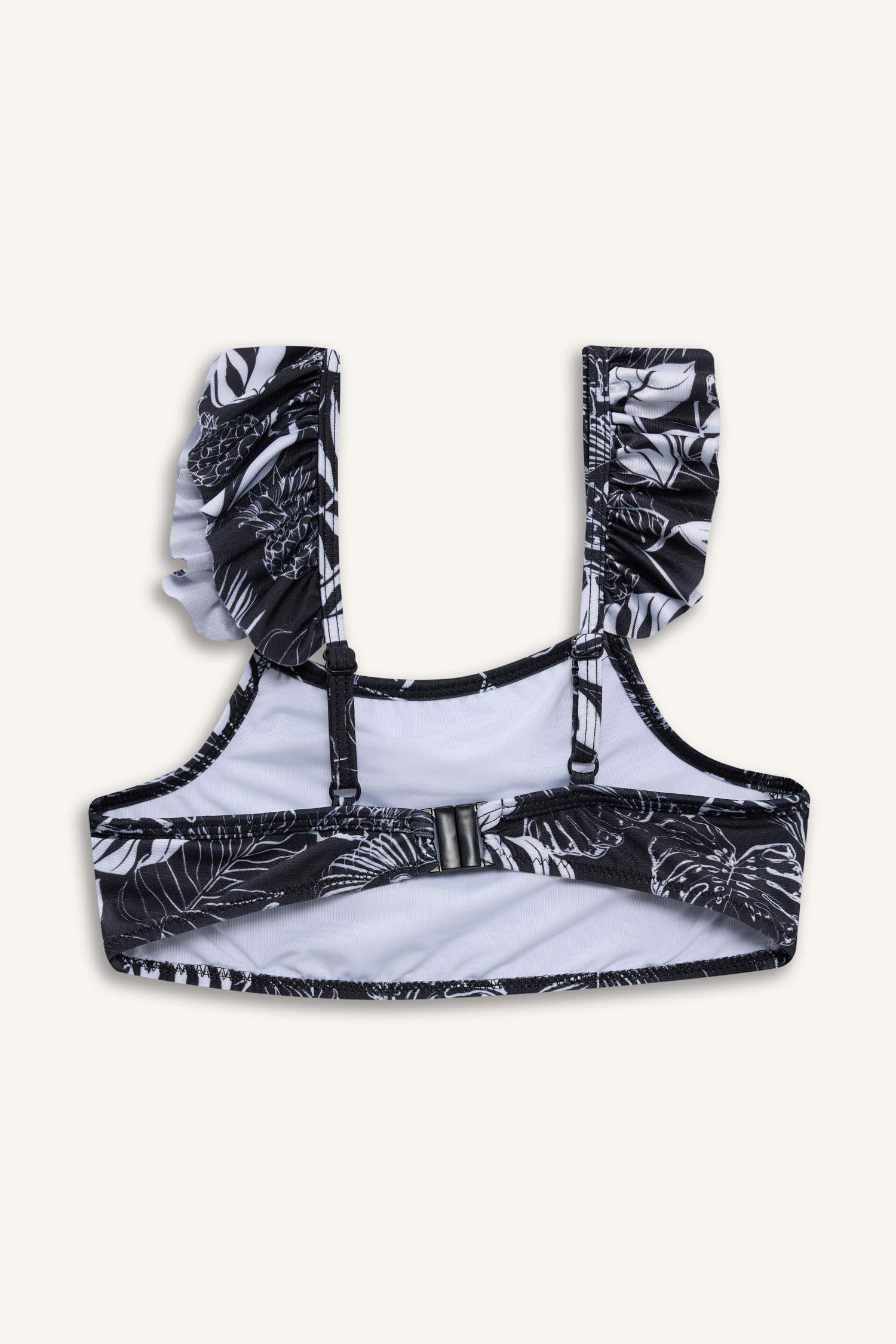 طقم بكيني بناتي فلورال - قطعتين