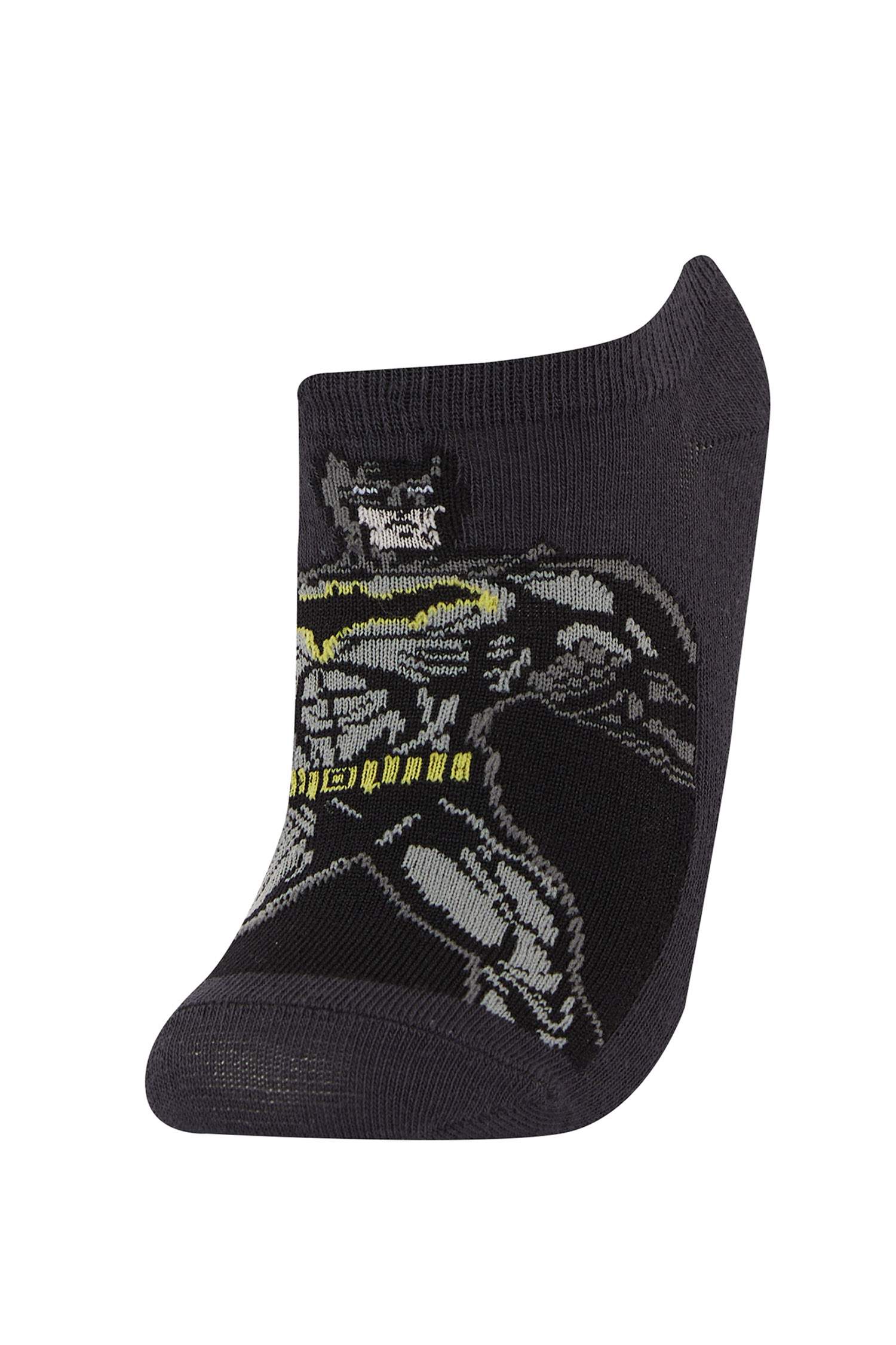 Erkek Çocuk Batman 3'lü Pamuklu Patik Çorap
