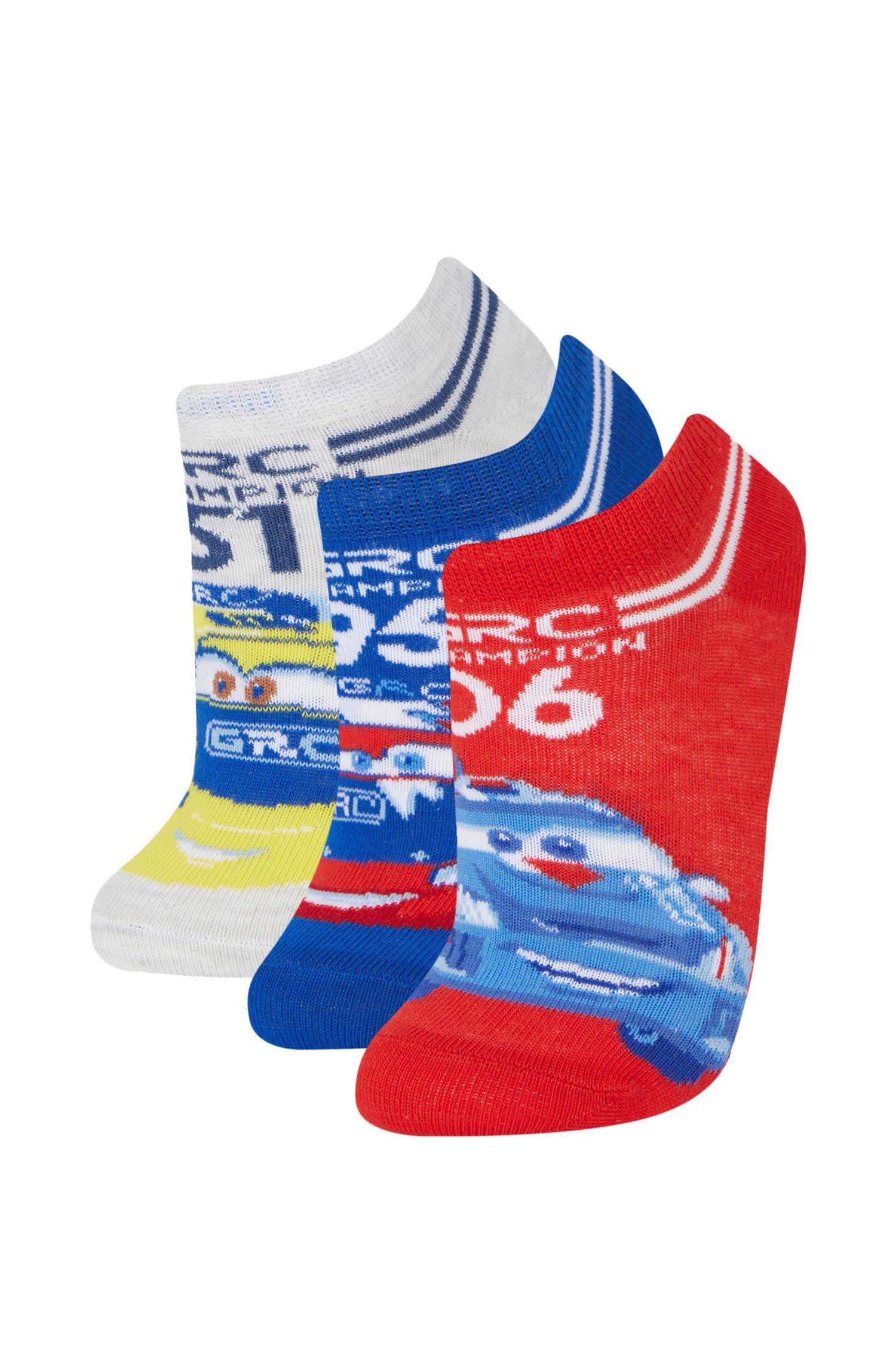 Boy Cars licensed 3 piece Short Socks