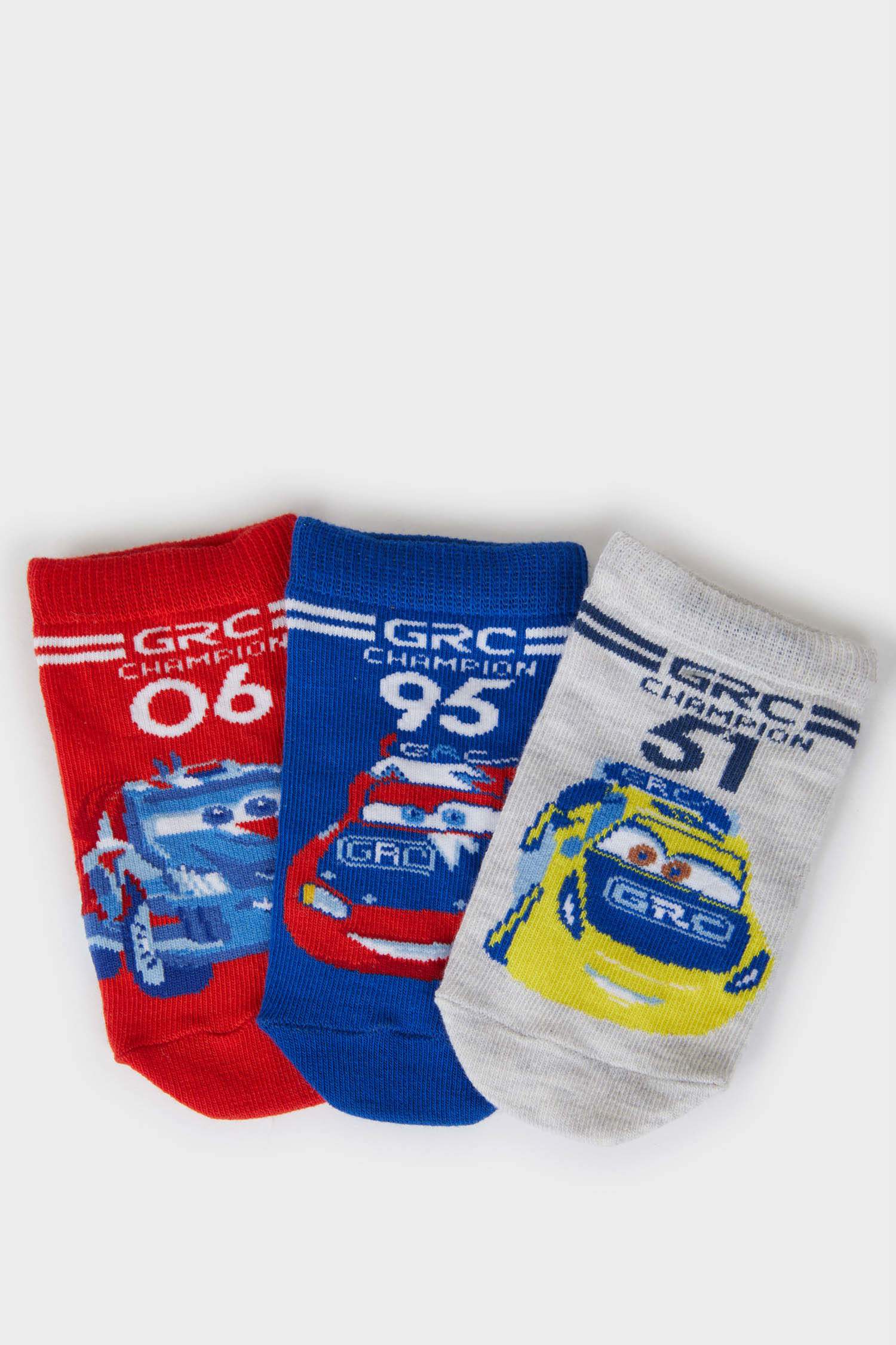 Boy Cars licensed 3 piece Short Socks