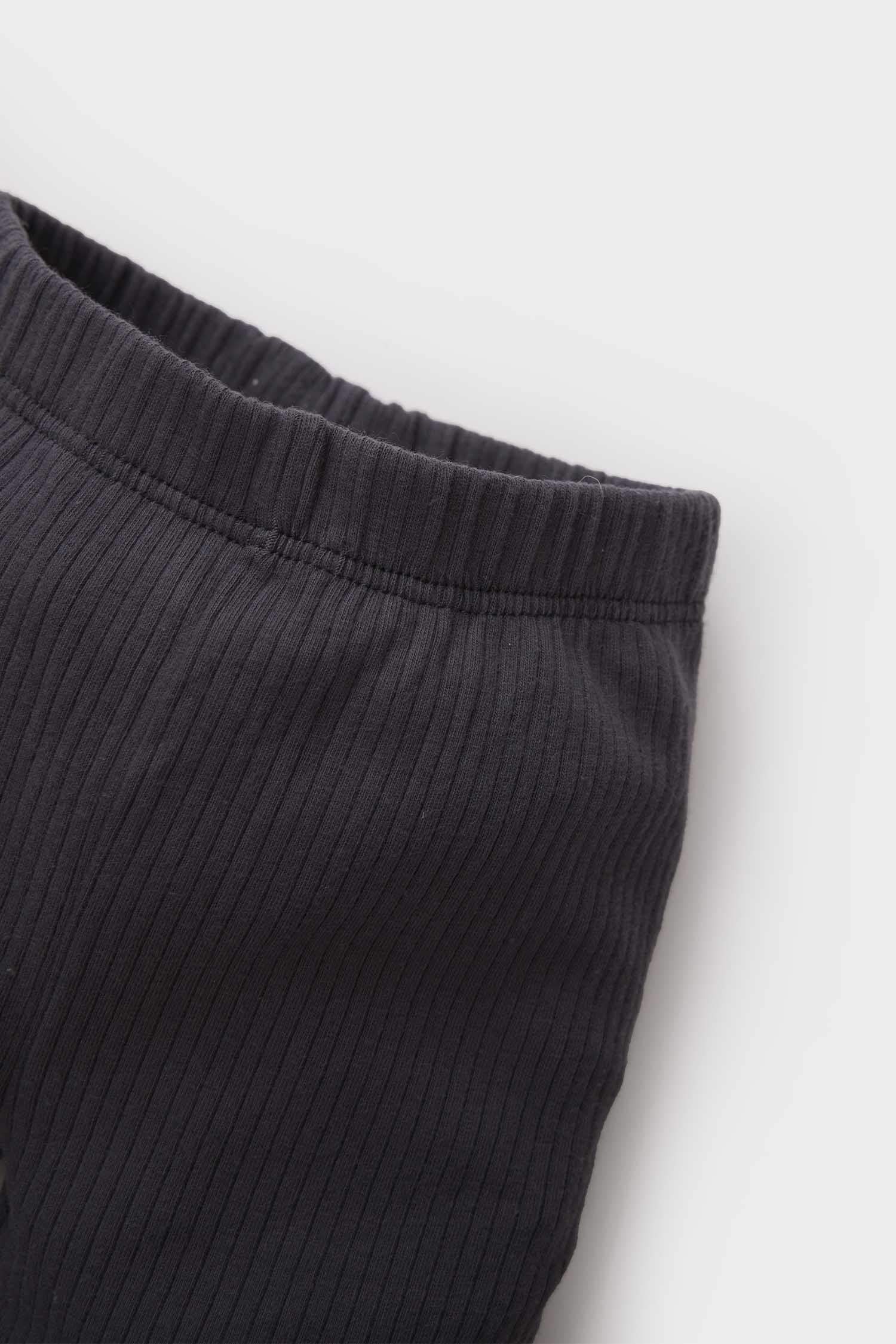 Erkek Bebek Beli Lastikli Fitilli Kaşkorse Basic Düz Tayt