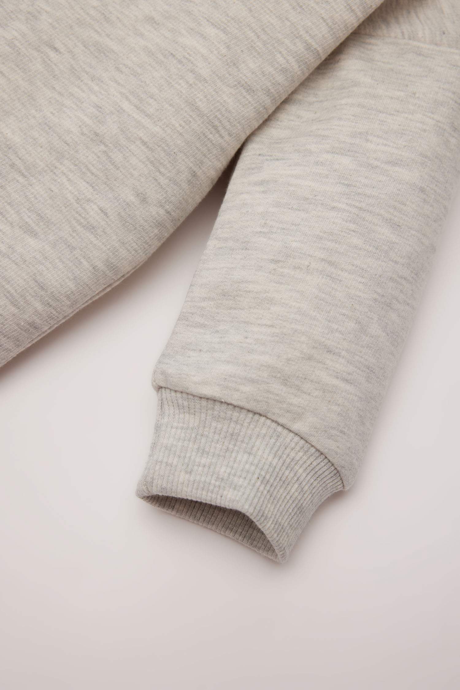 Baby Boy Crew Neck Soft Fluffy Basic Sweatshirt