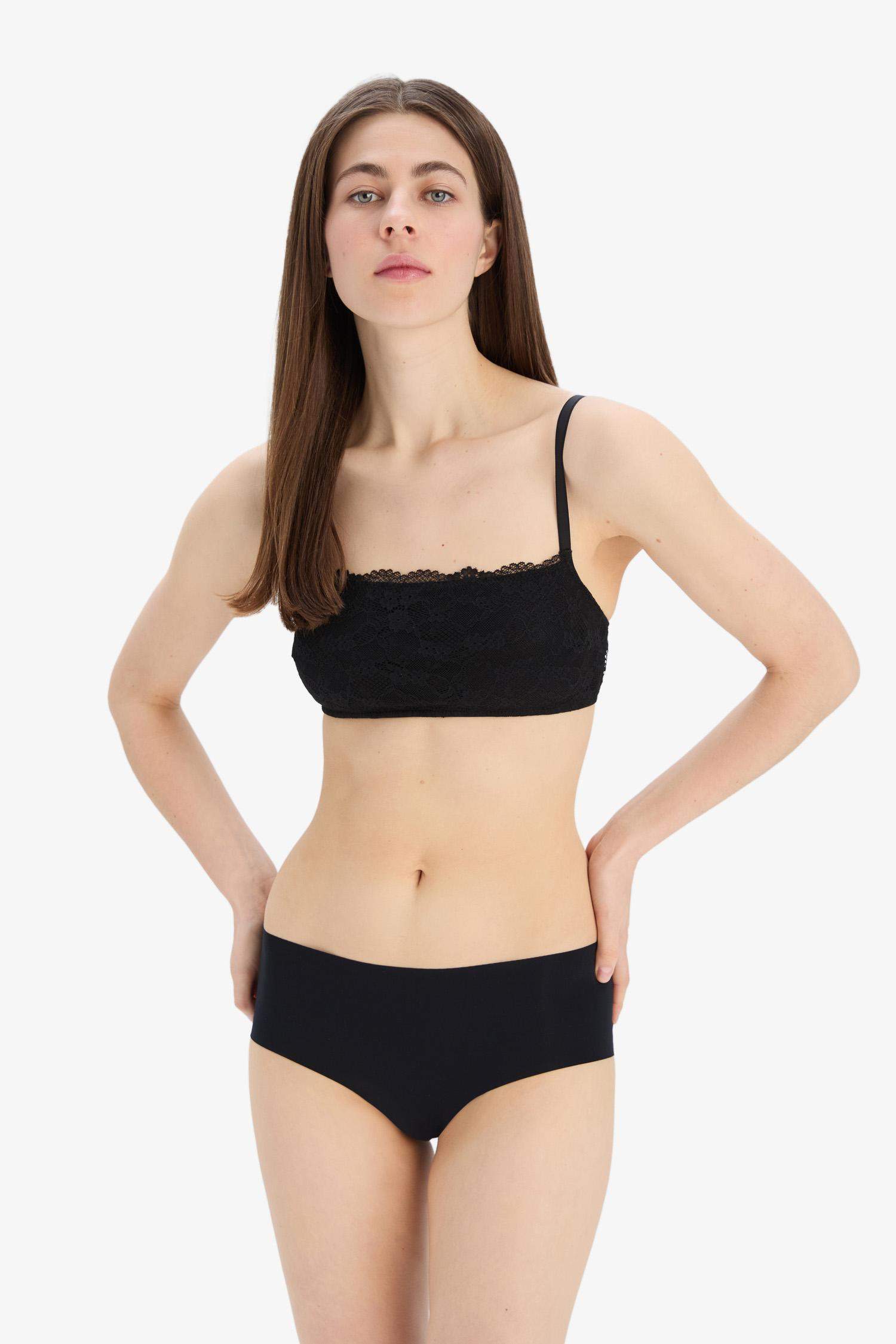 Floral Kapsız Dantelli Bra-Fall in Love