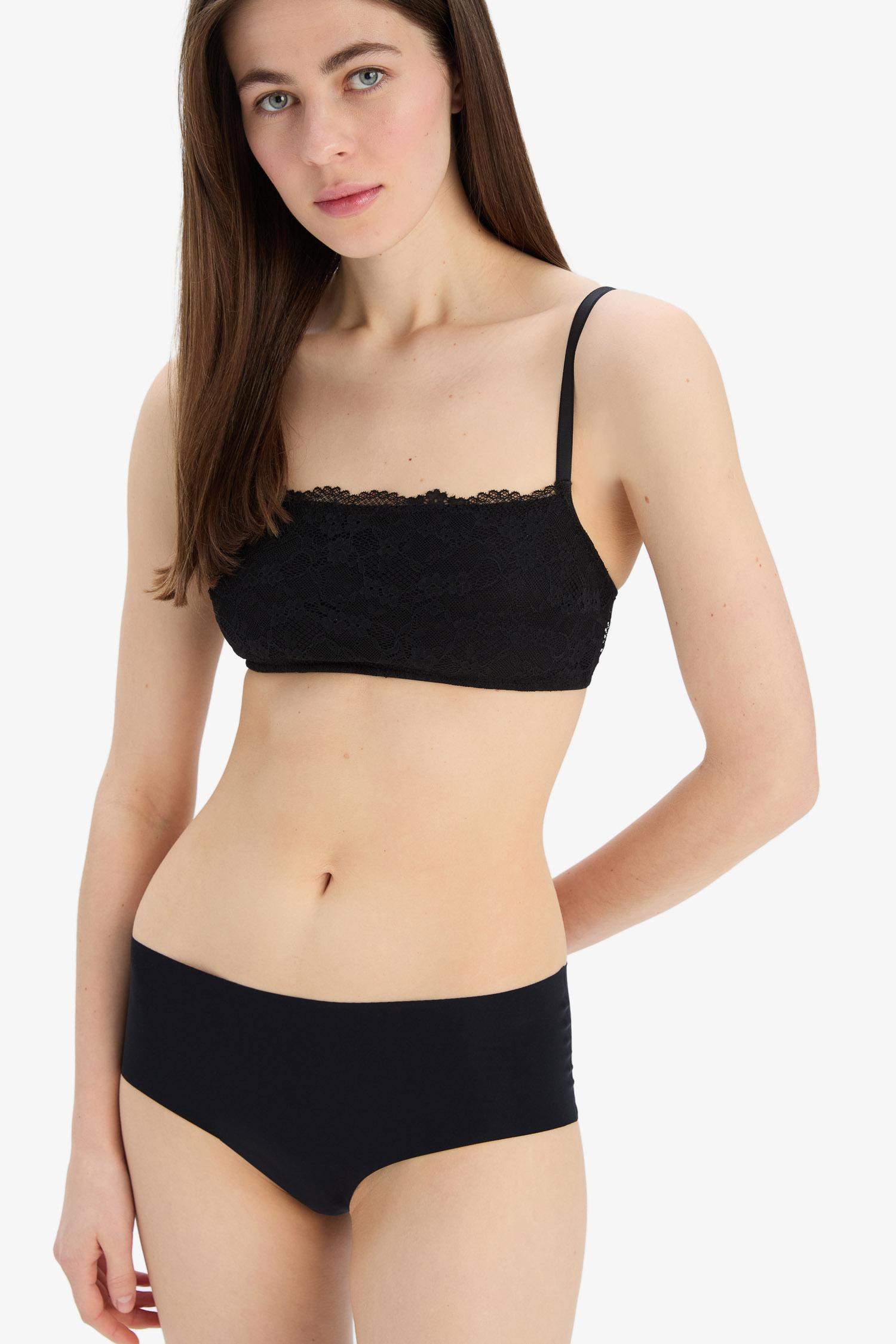 Floral Kapsız Dantelli Bra-Fall in Love