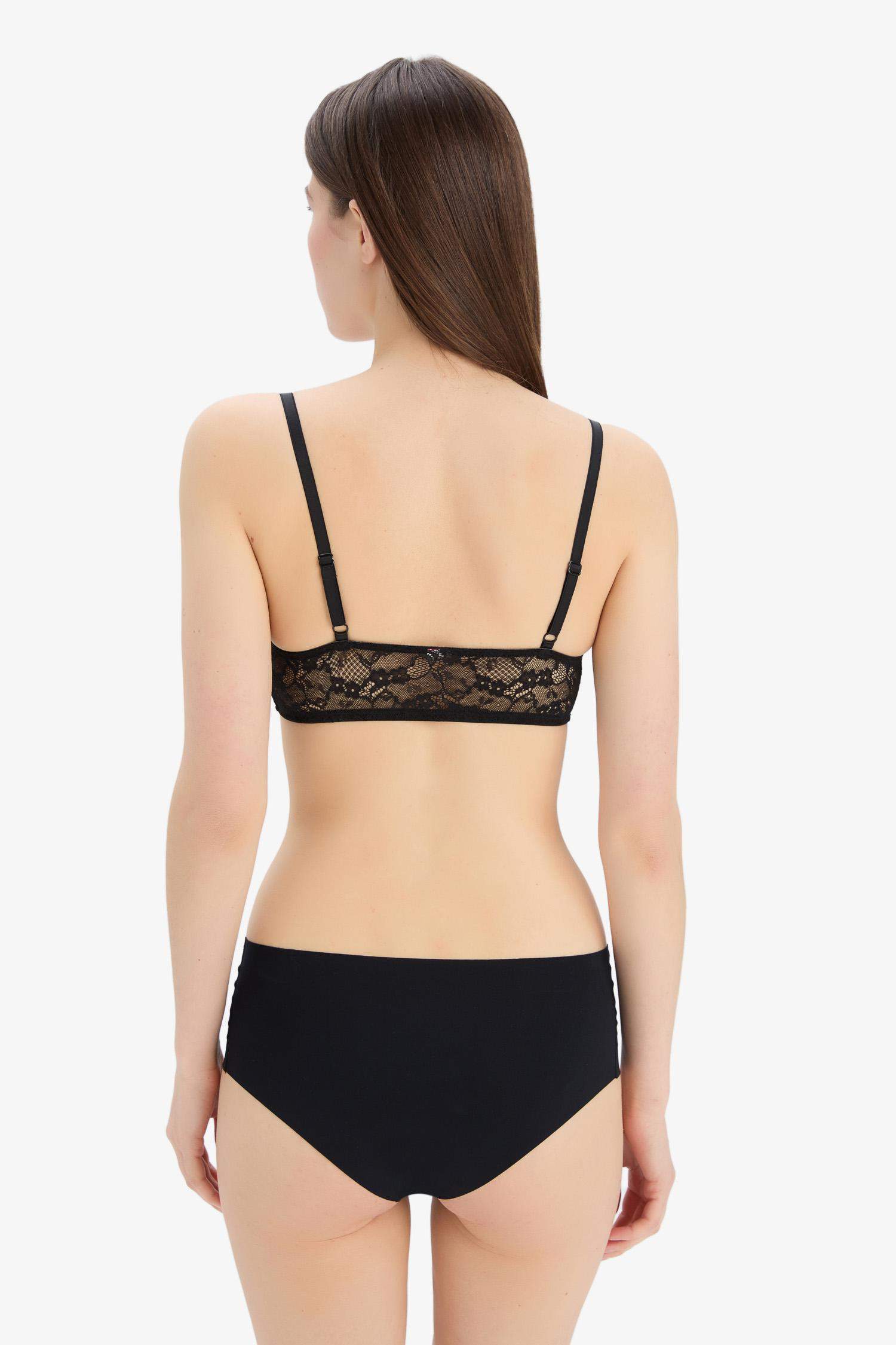 Floral Kapsız Dantelli Bra-Fall in Love