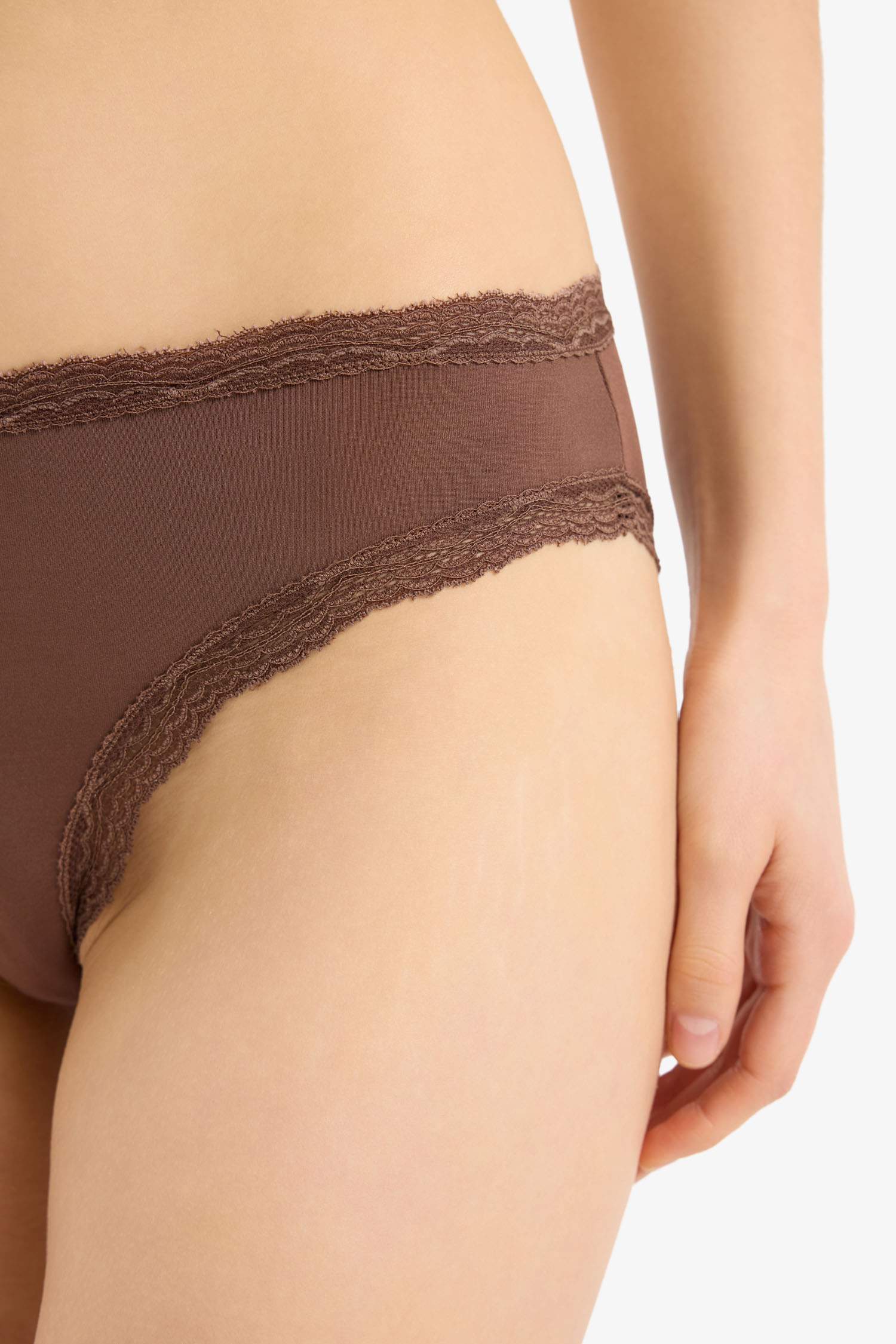 Fall in Love Lace Detailed Micro 3 Piece Slip Panties