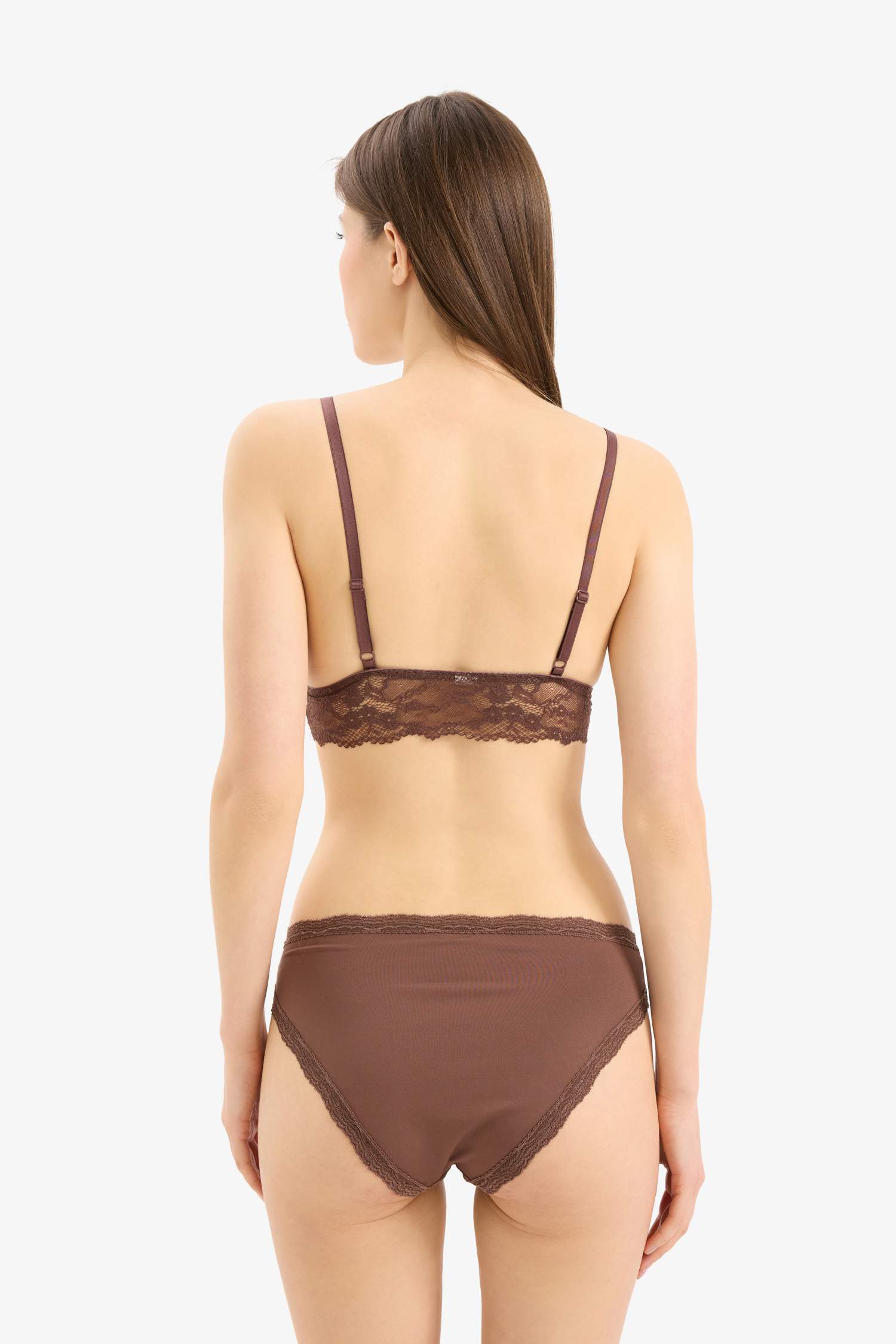 Fall in Love Lace Detailed Micro 3 Piece Slip Panties