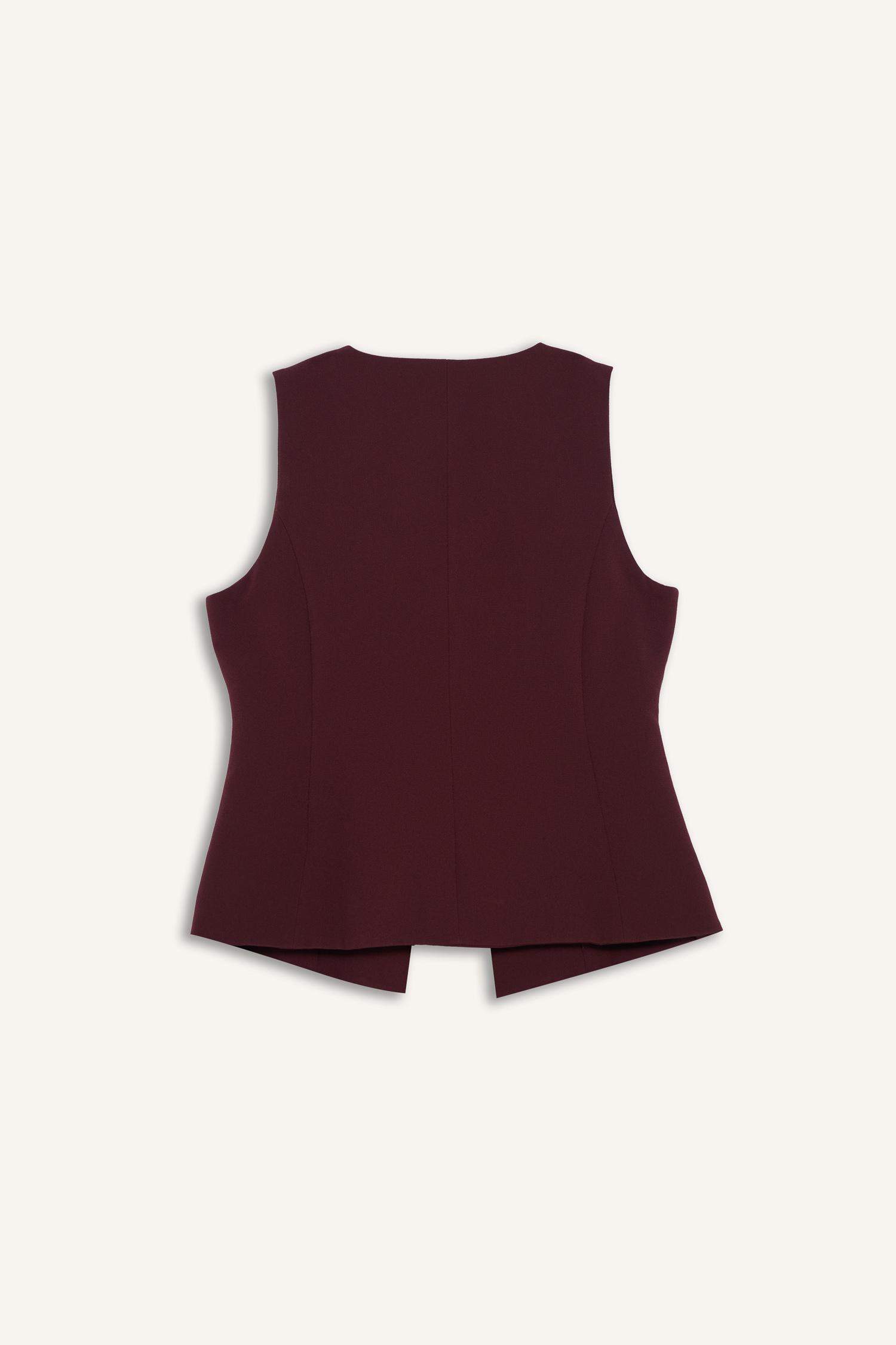 Fitted Bisiklet Yaka Yelek