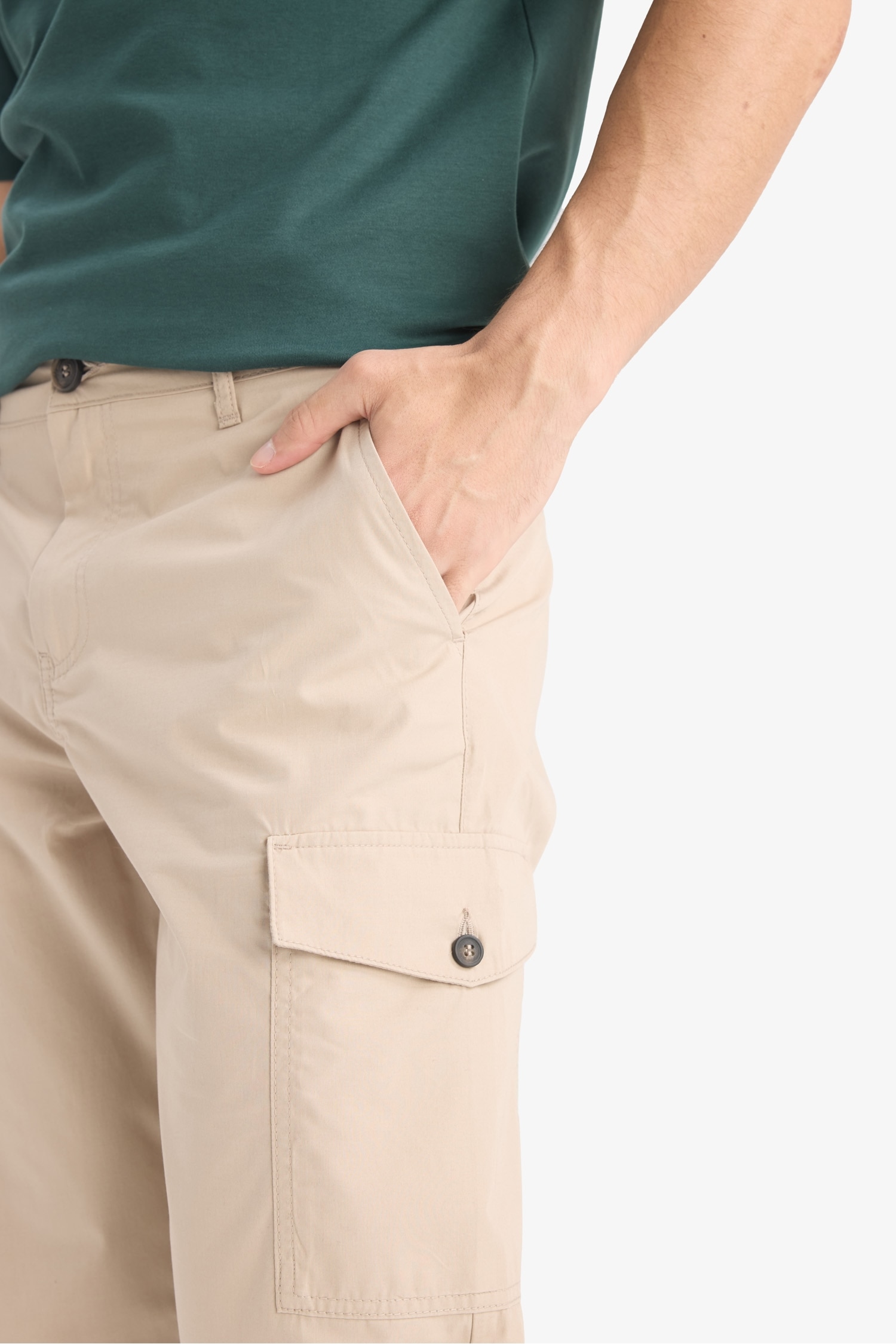 Cotton Regular Fit Capri Pants