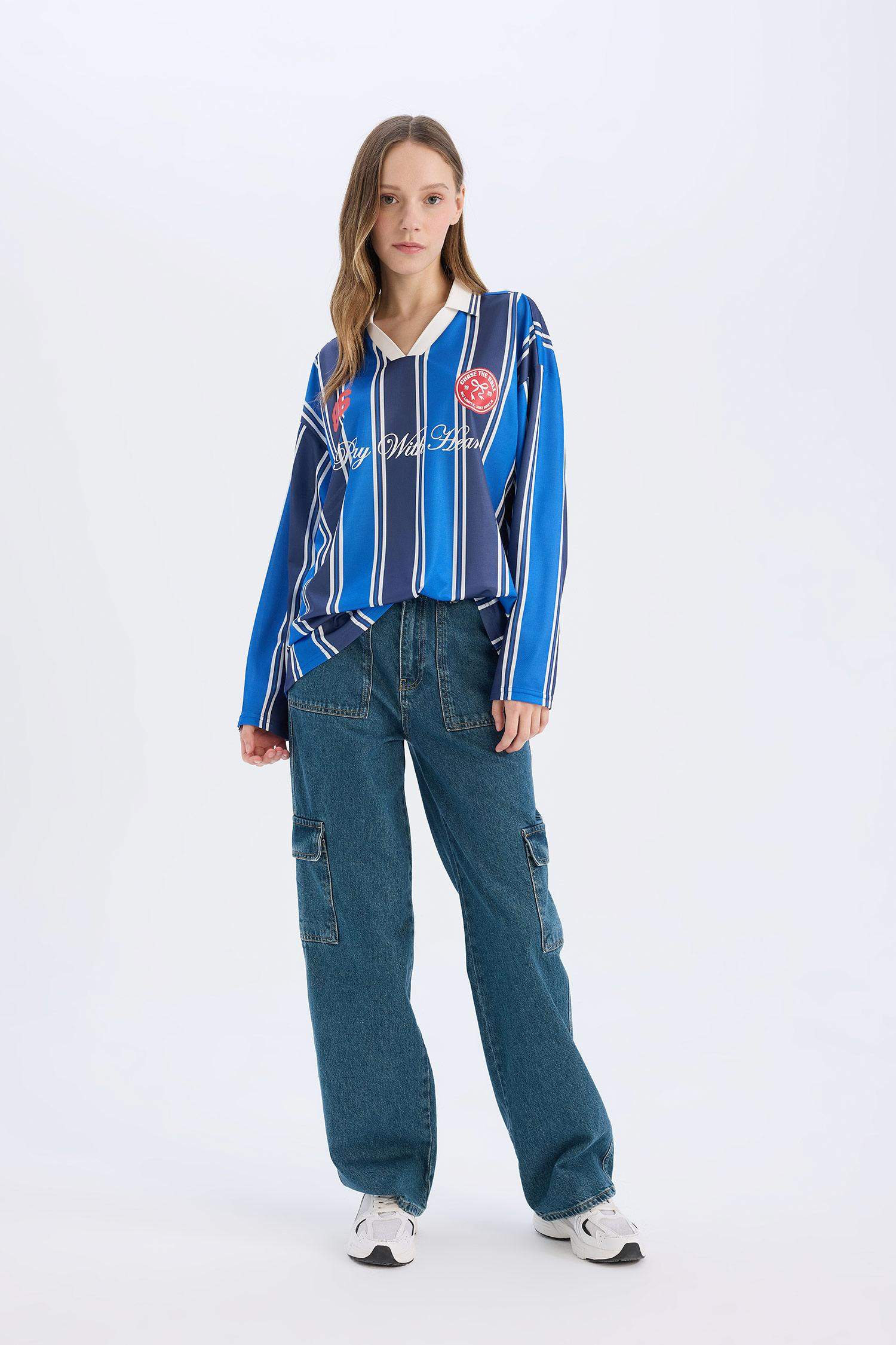 تيشيرت بولو ولادي ردن طويل اوفر سايز