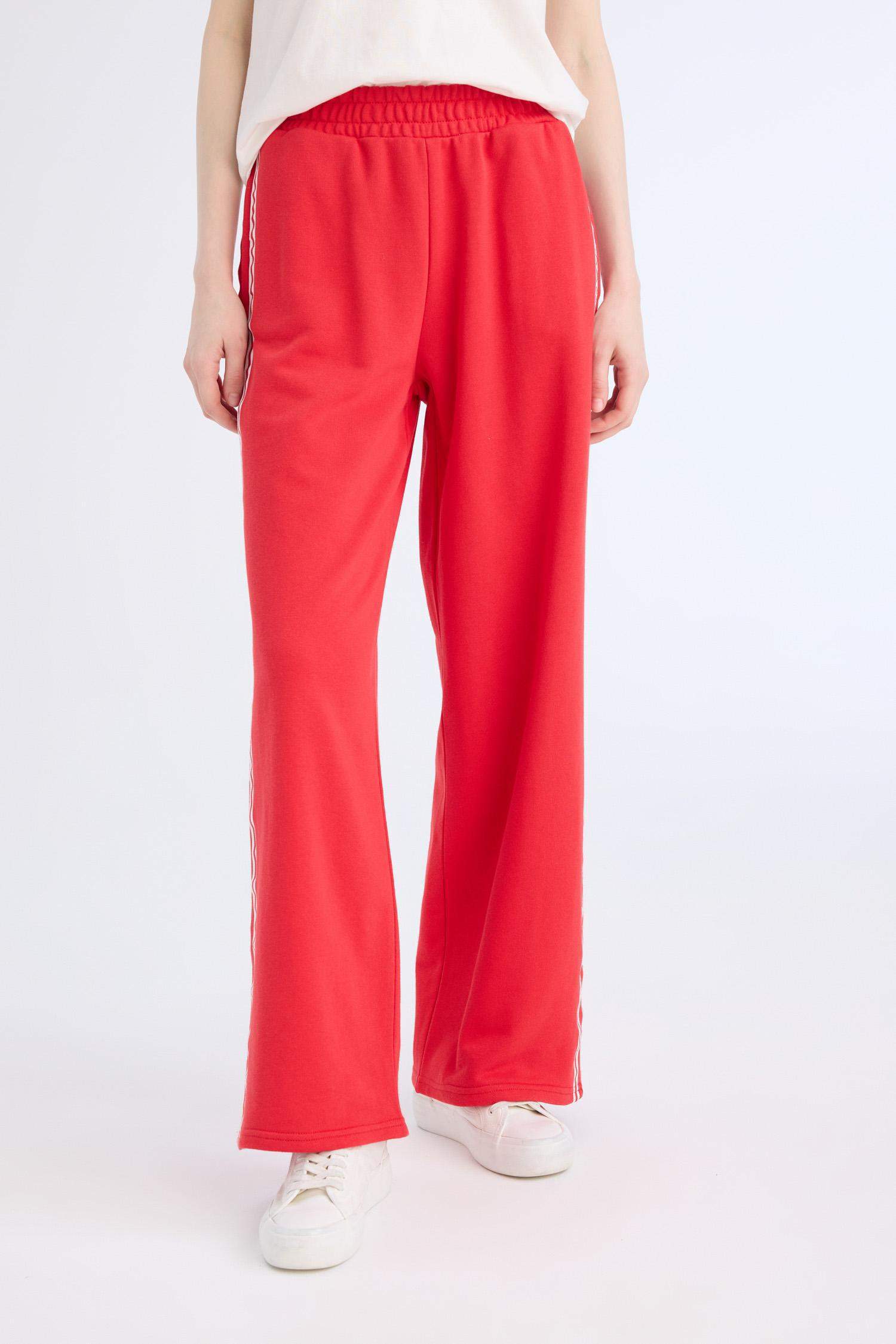 بنطرون قماش سميك وايد ليج