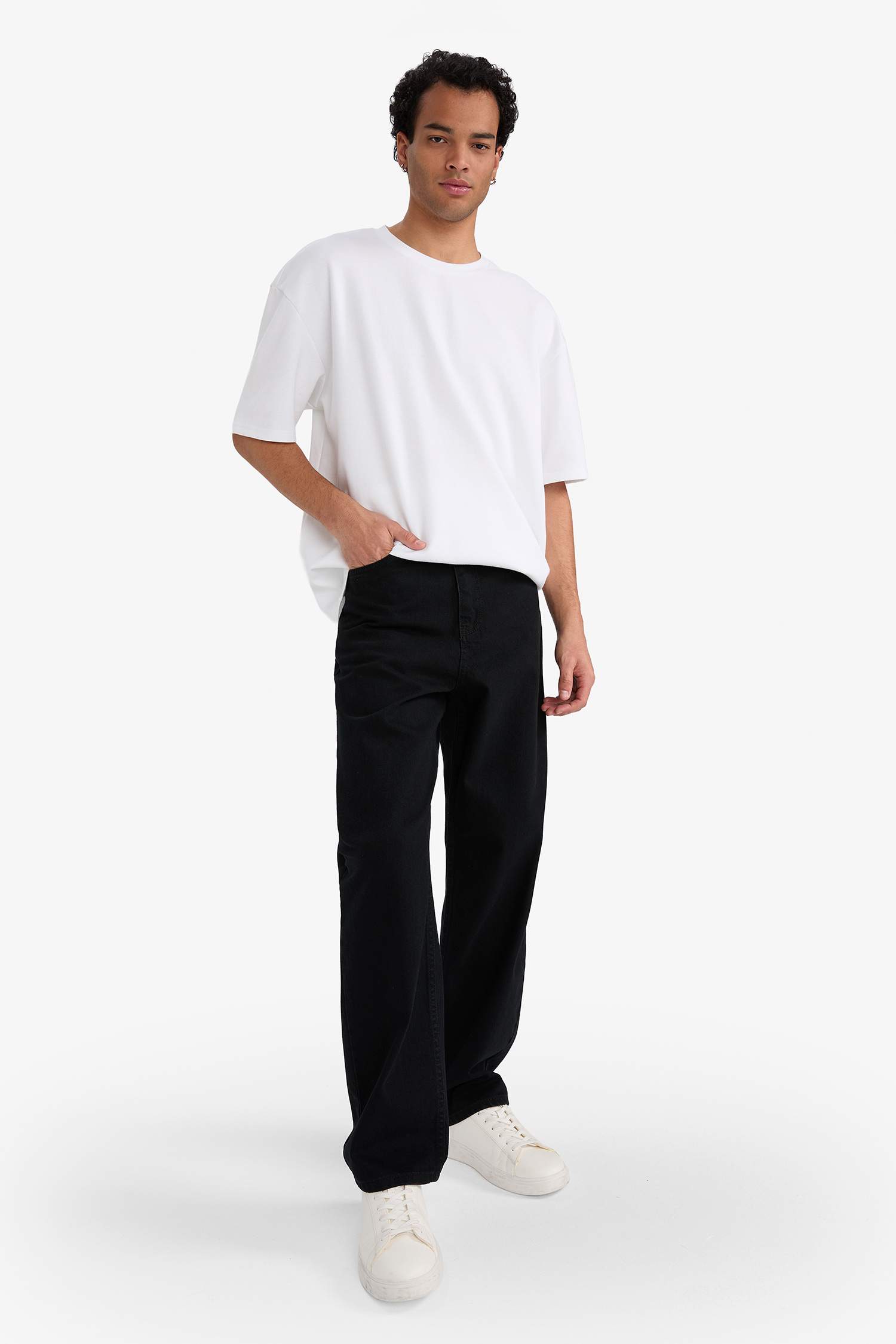 Baggy Fit Geniş Paça Jean Pantolon