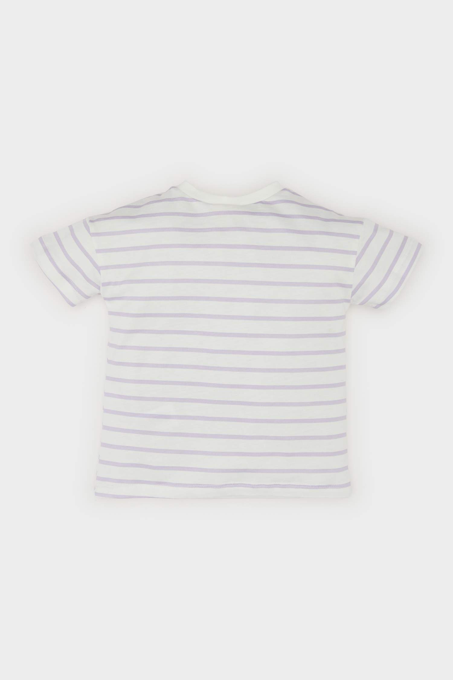 Baby Girl Crew Neck Striped T-Shirt