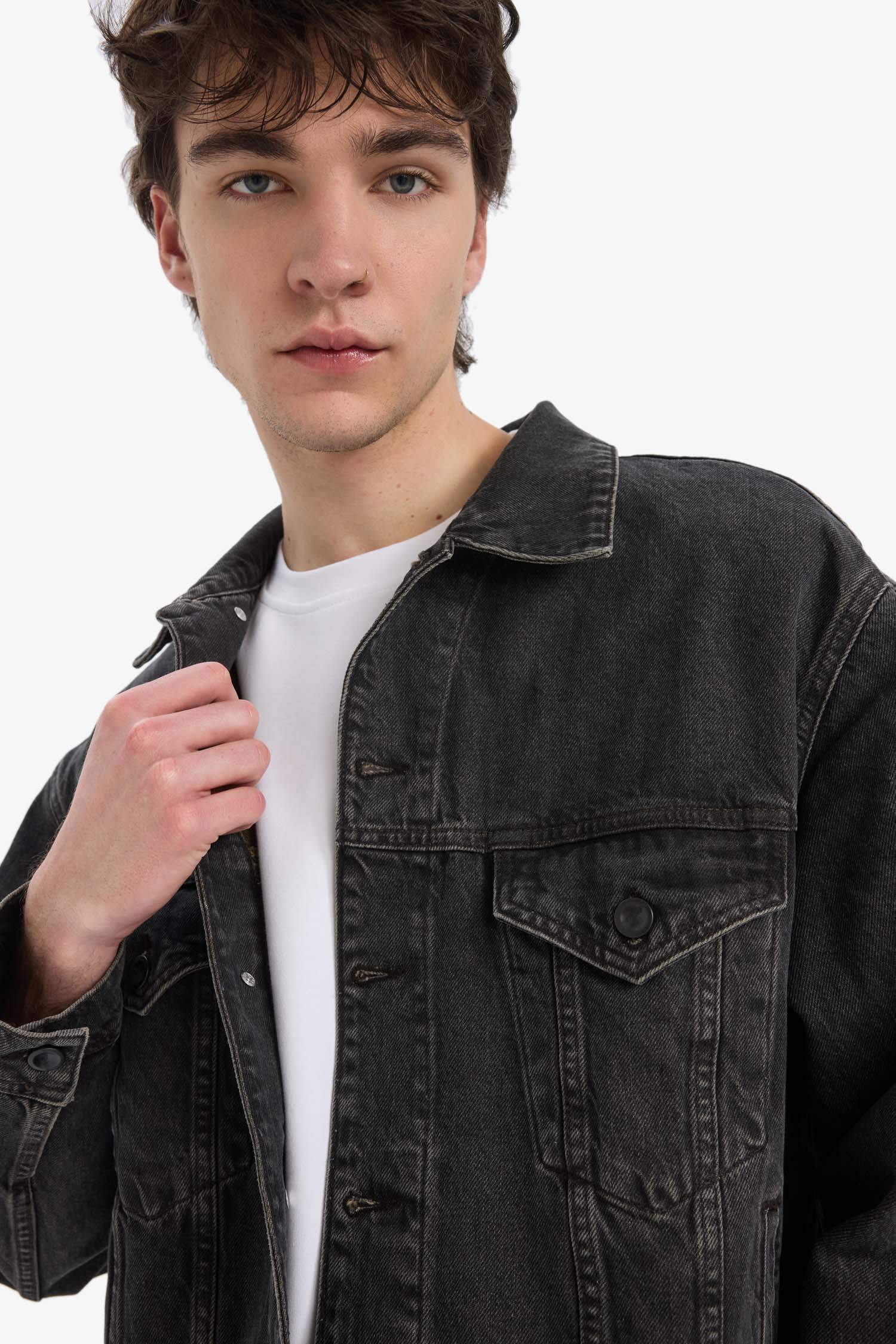 Veste en jean légère oversize