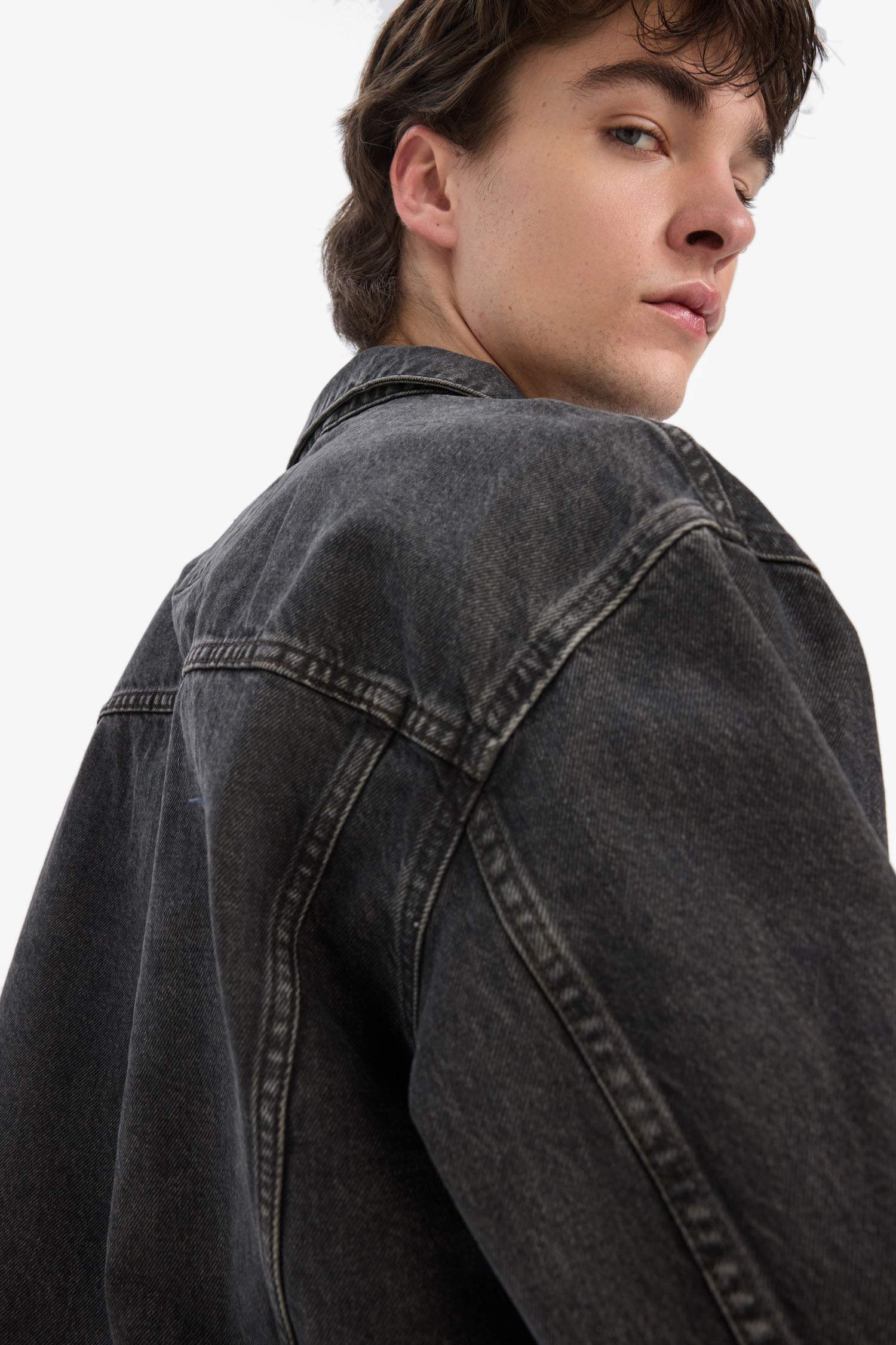 Veste en jean légère oversize