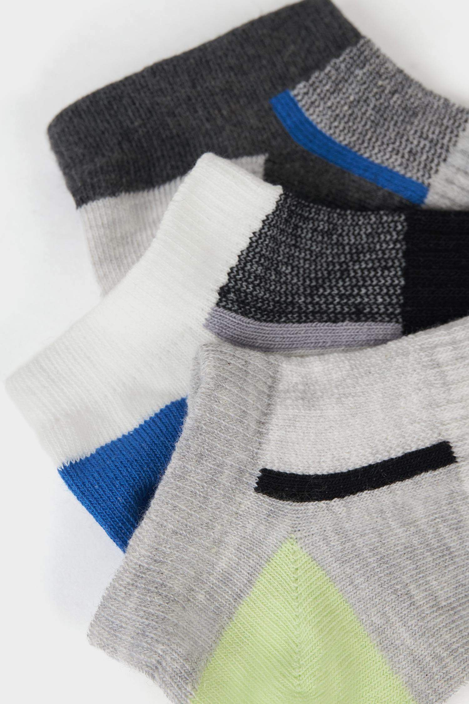 جوارب قصيرة قطن رجالي - 3 قطع