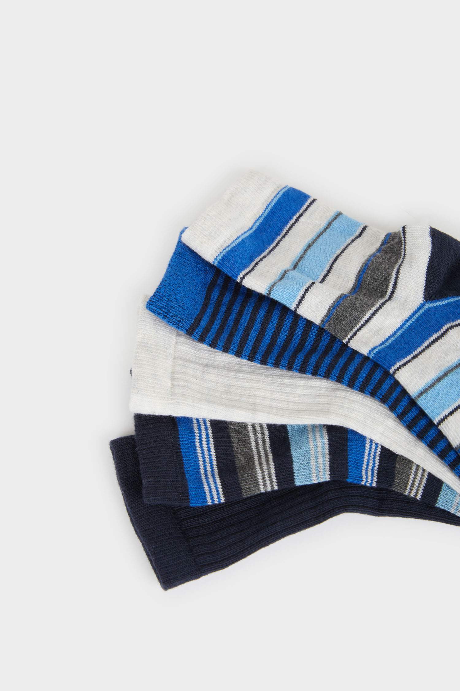 جوارب أولاد طويلة من قطن مطبوعة - 5 قطع