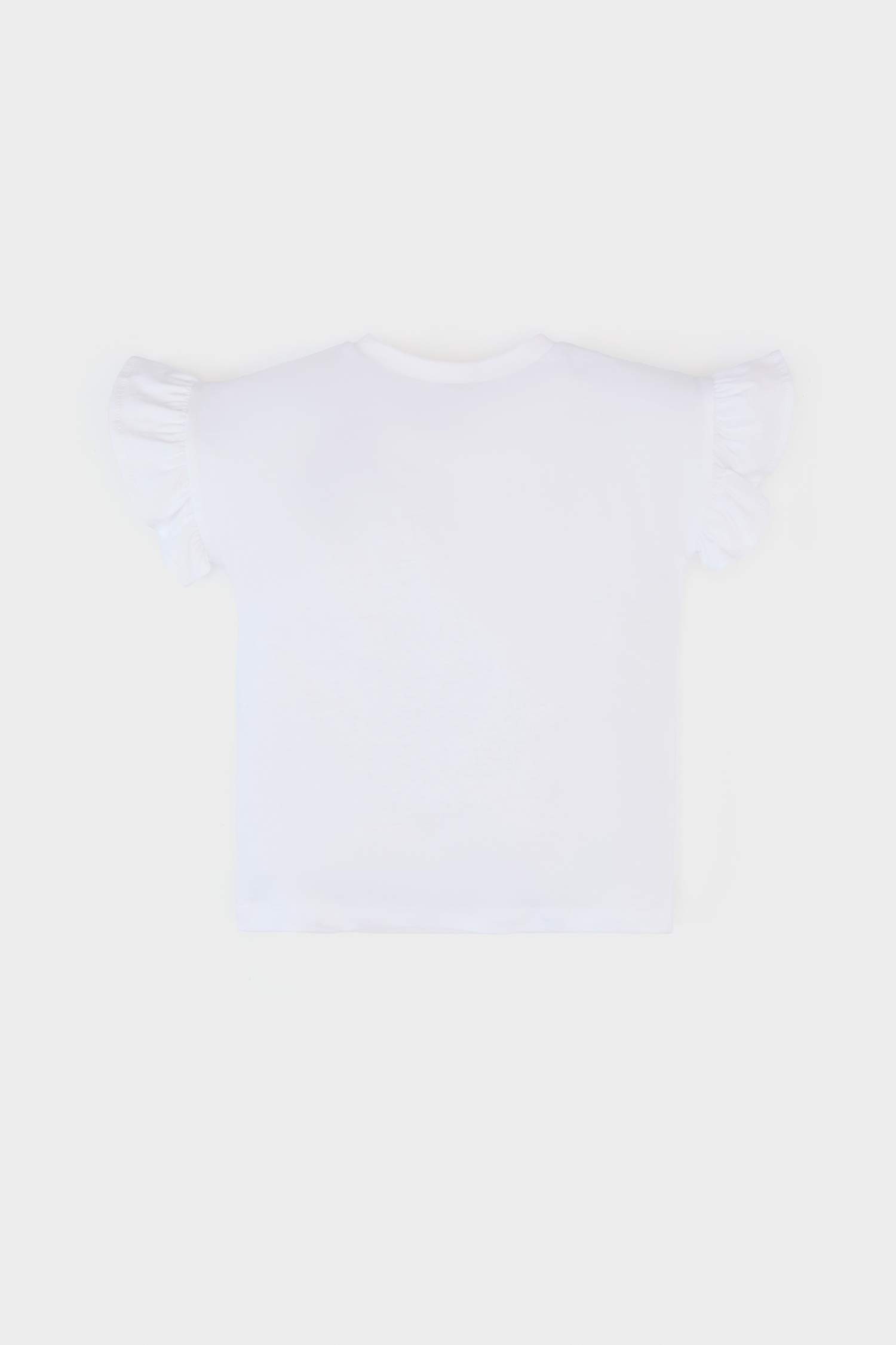 Girl Crew Neck Heart Patterned T-Shirt