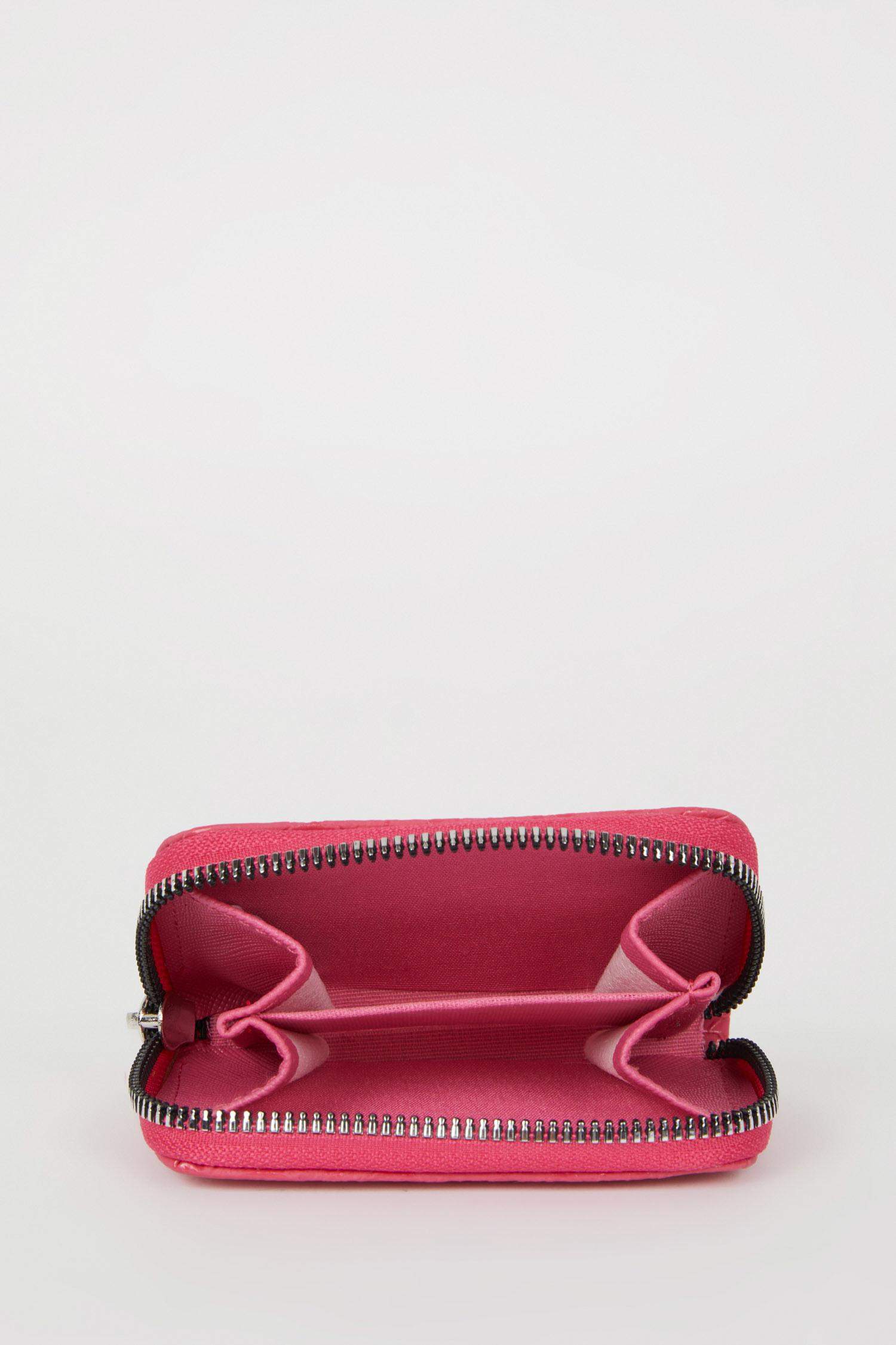 Kadın Desenli Fermuarlı Bozuk Para Cüzdanı