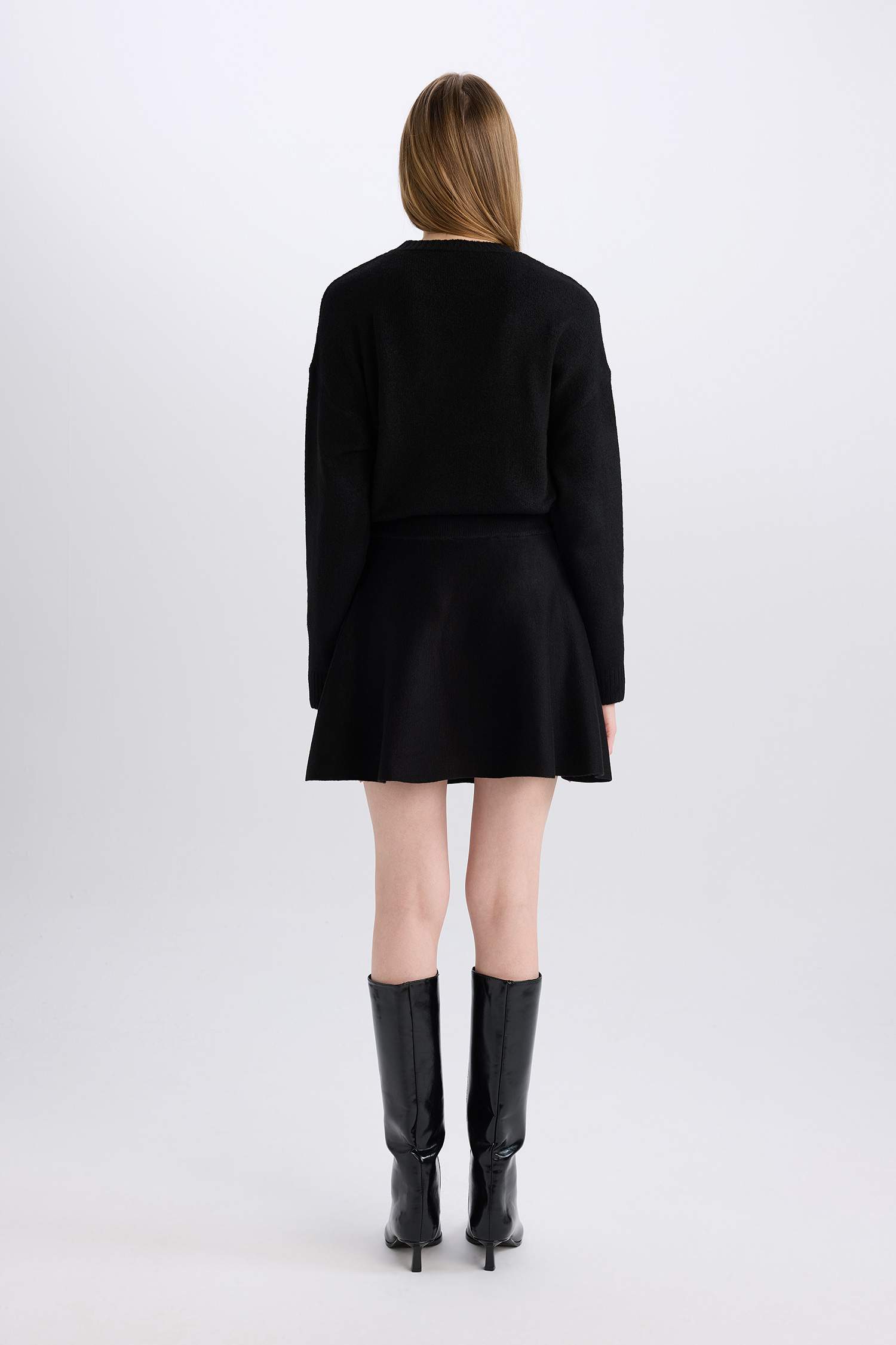 Mini Jupe en tricot Coupe A