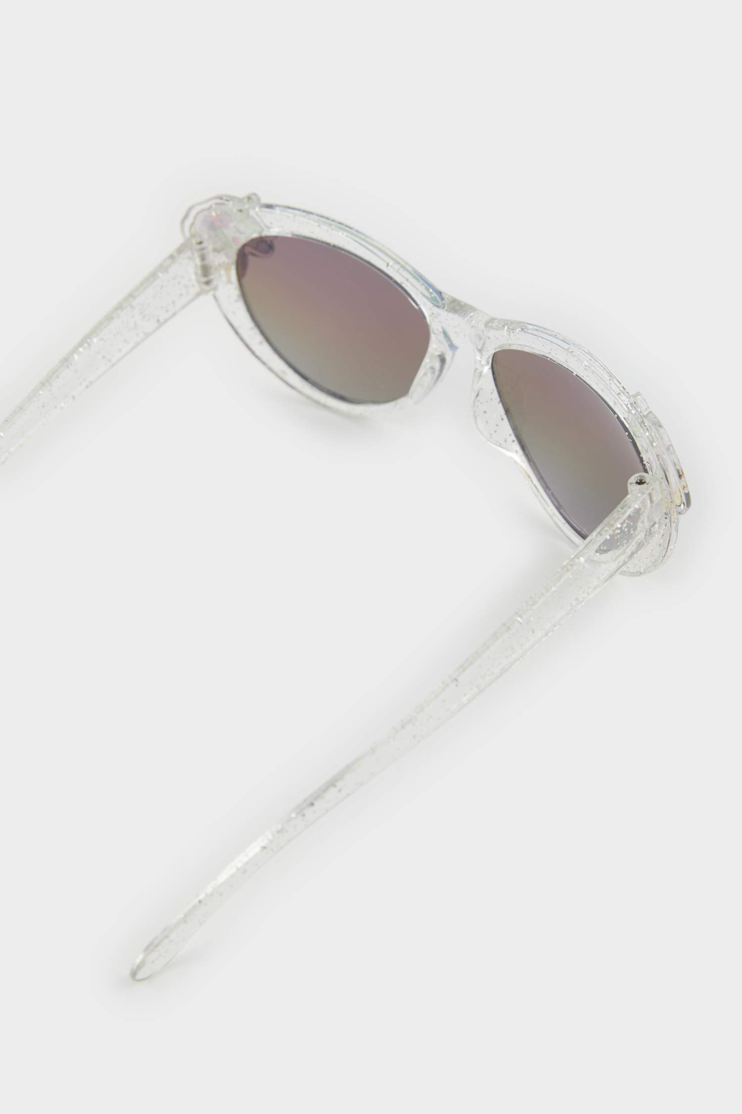 Girl Round Clear Frame Tinted Glass UV Unicorn Sunglasses