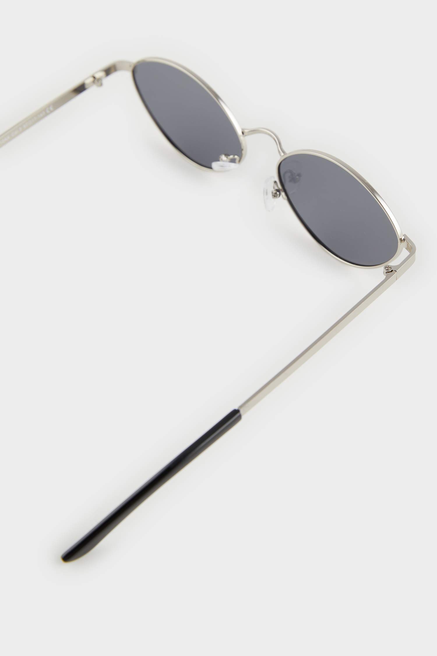 Мужские круглые металлические солнечные очки