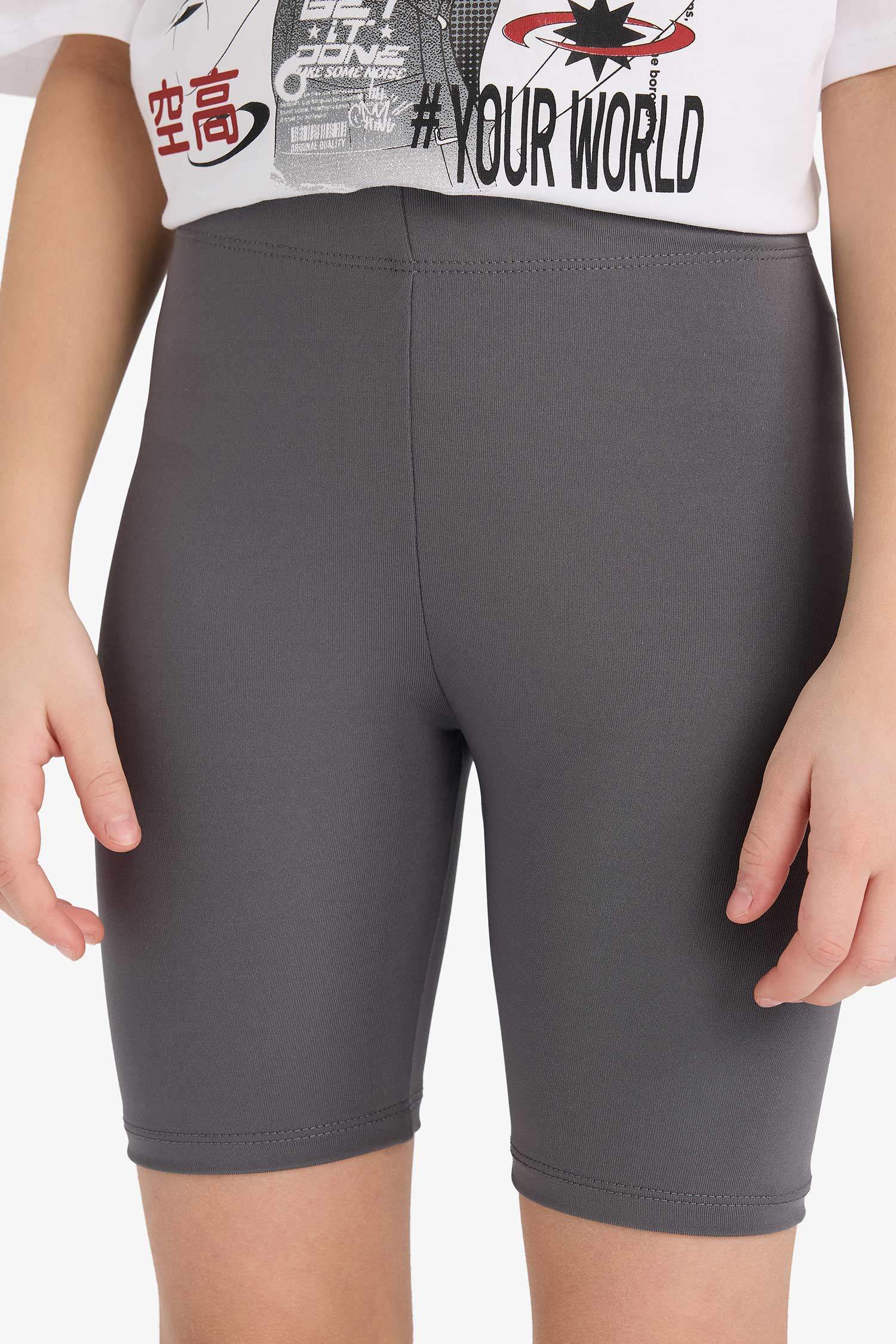 Ensemble T-shirt imprimé et Short Legging pour fille