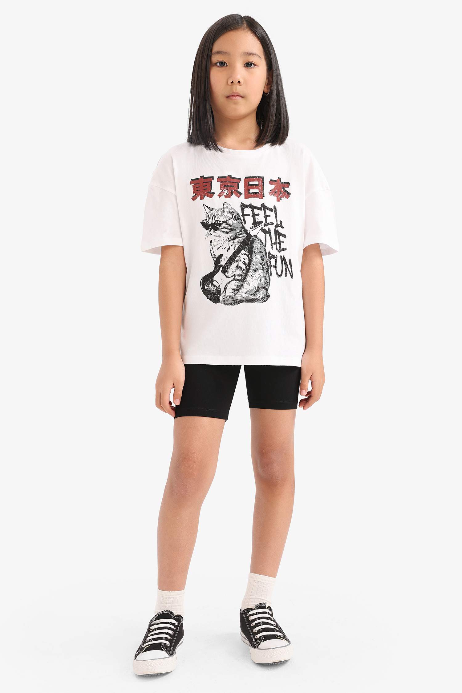 سيت بناتي تيشيرت وستريج - قطعتين