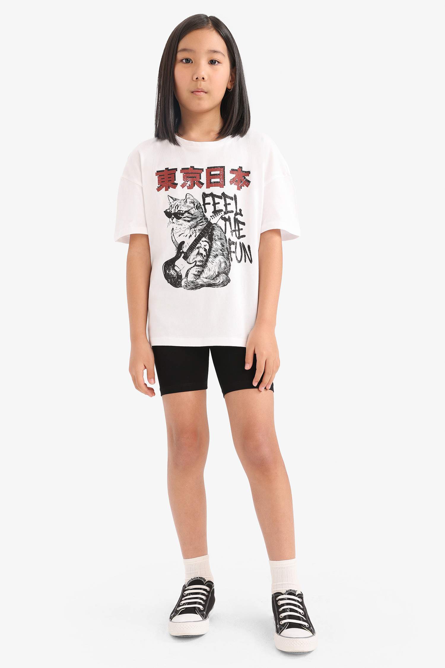 سيت بناتي تيشيرت وستريج - قطعتين