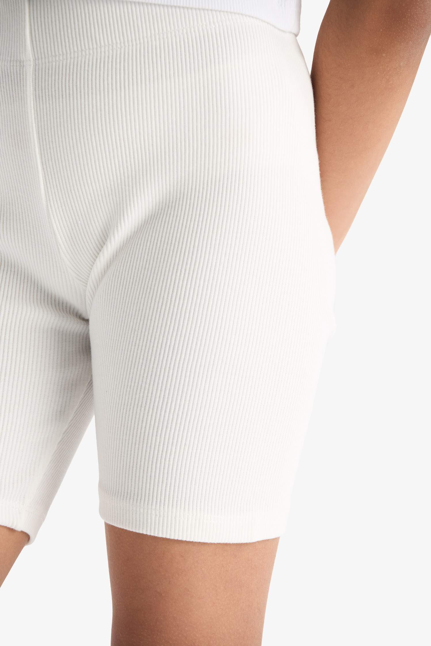 Girl Biker Corduroy Leggings