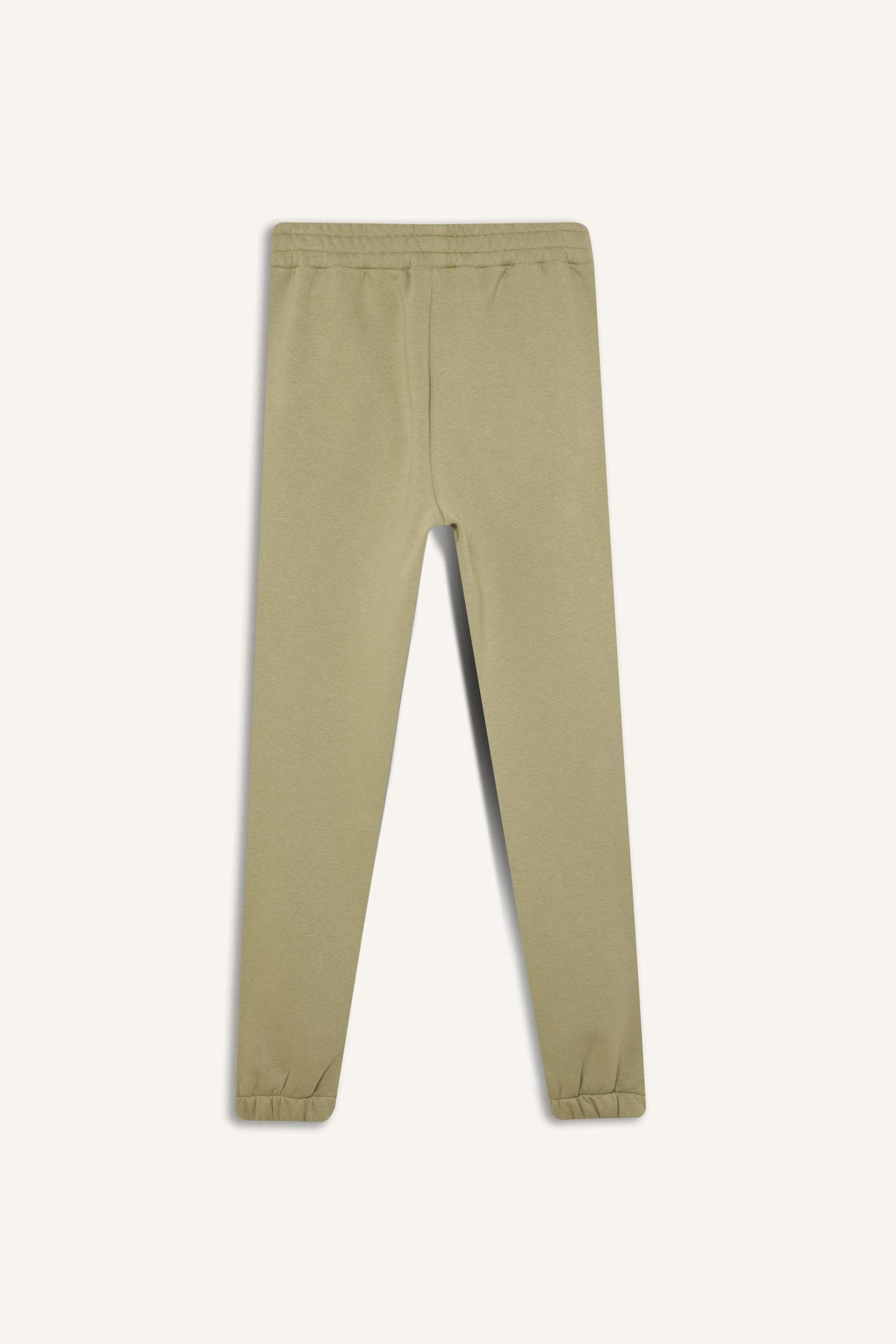 DeFactoFit Kalın Sporcu Jogger Eşofman Altı Cepli Baskılı Standart Boy