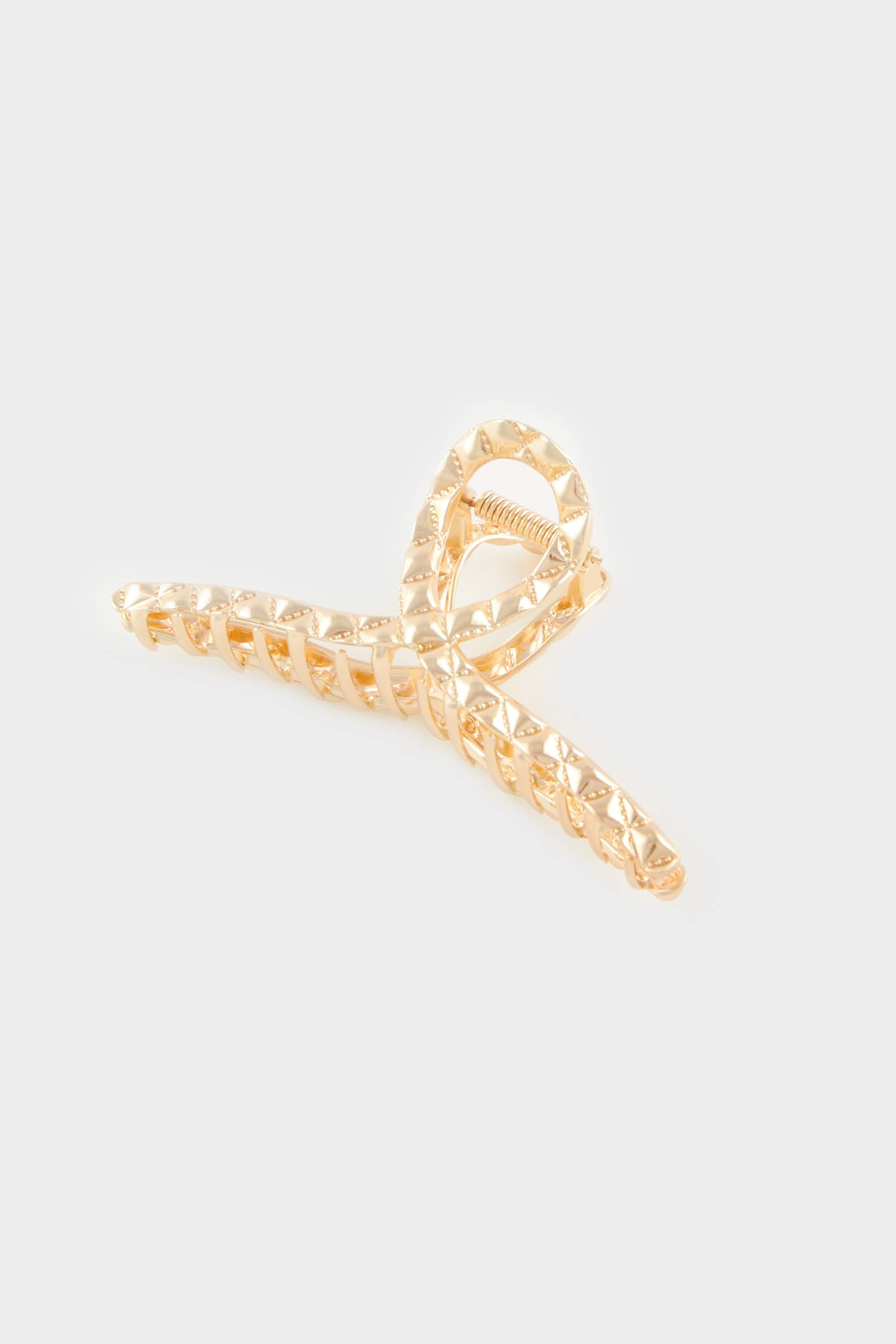 Woman Gold Latch Hair Clips