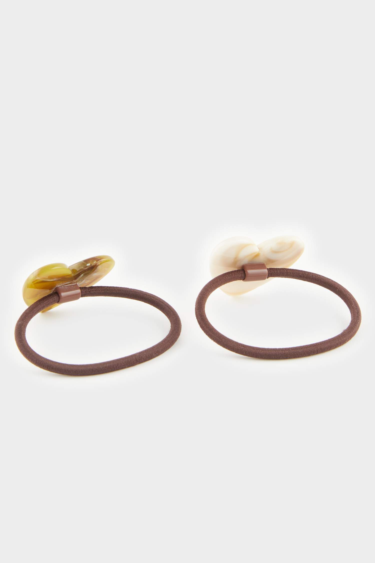 Lot de 2 chouchous avec détails de cœur pour femme