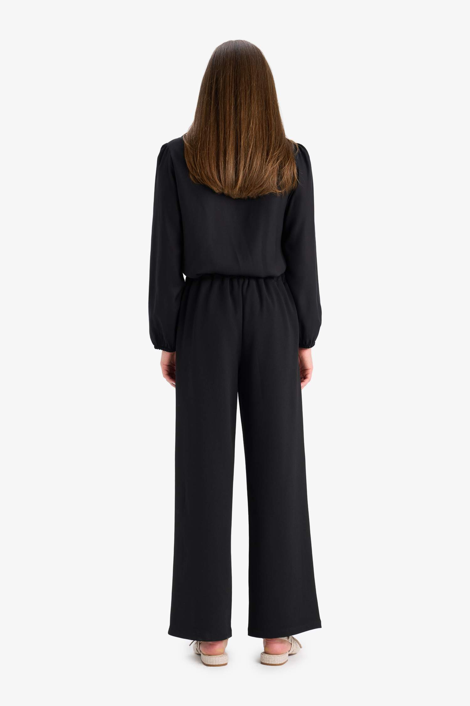 Регулярный крой, крееповые брюки