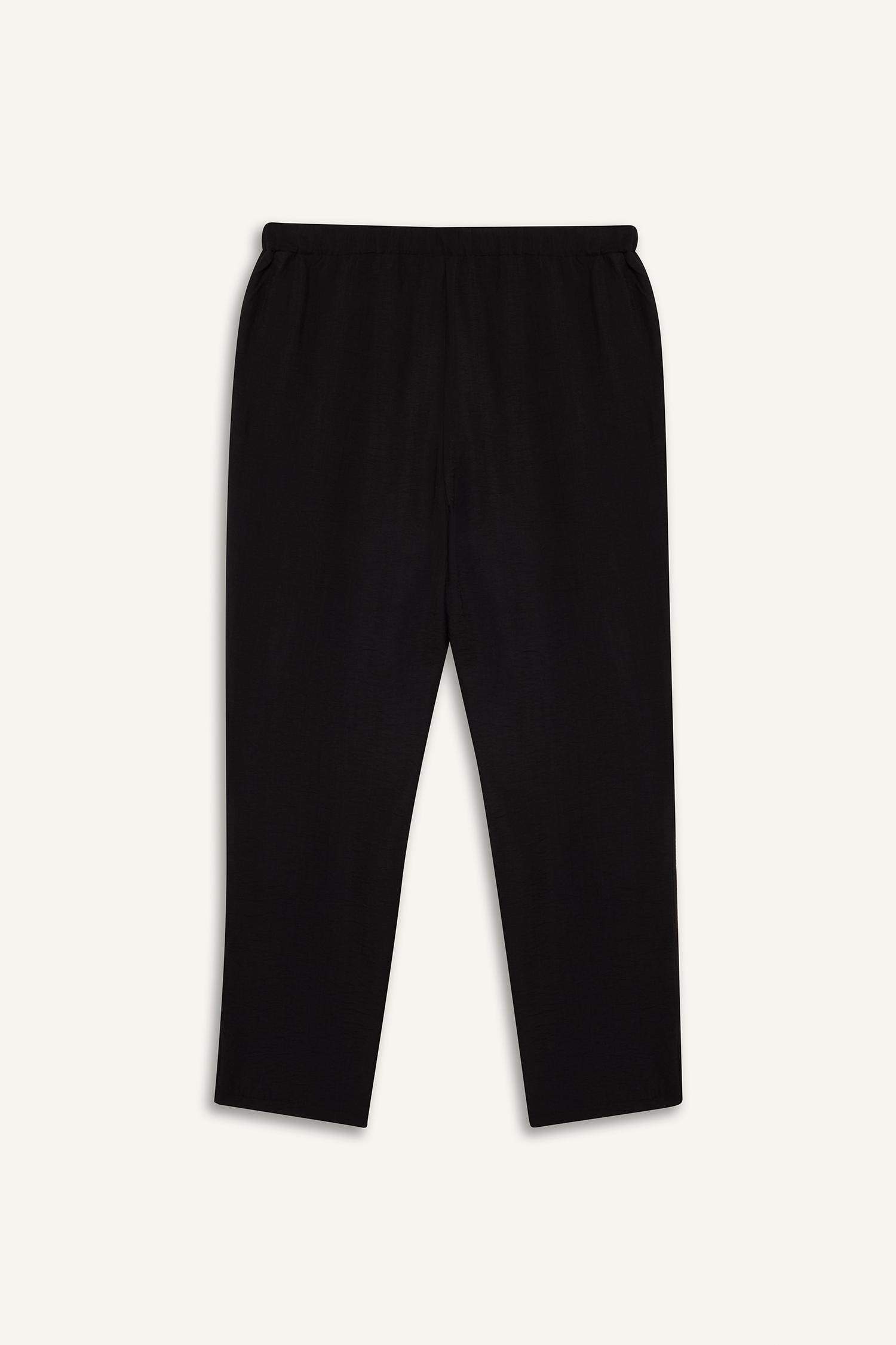 Carrot Fit Regular Hem Trousers