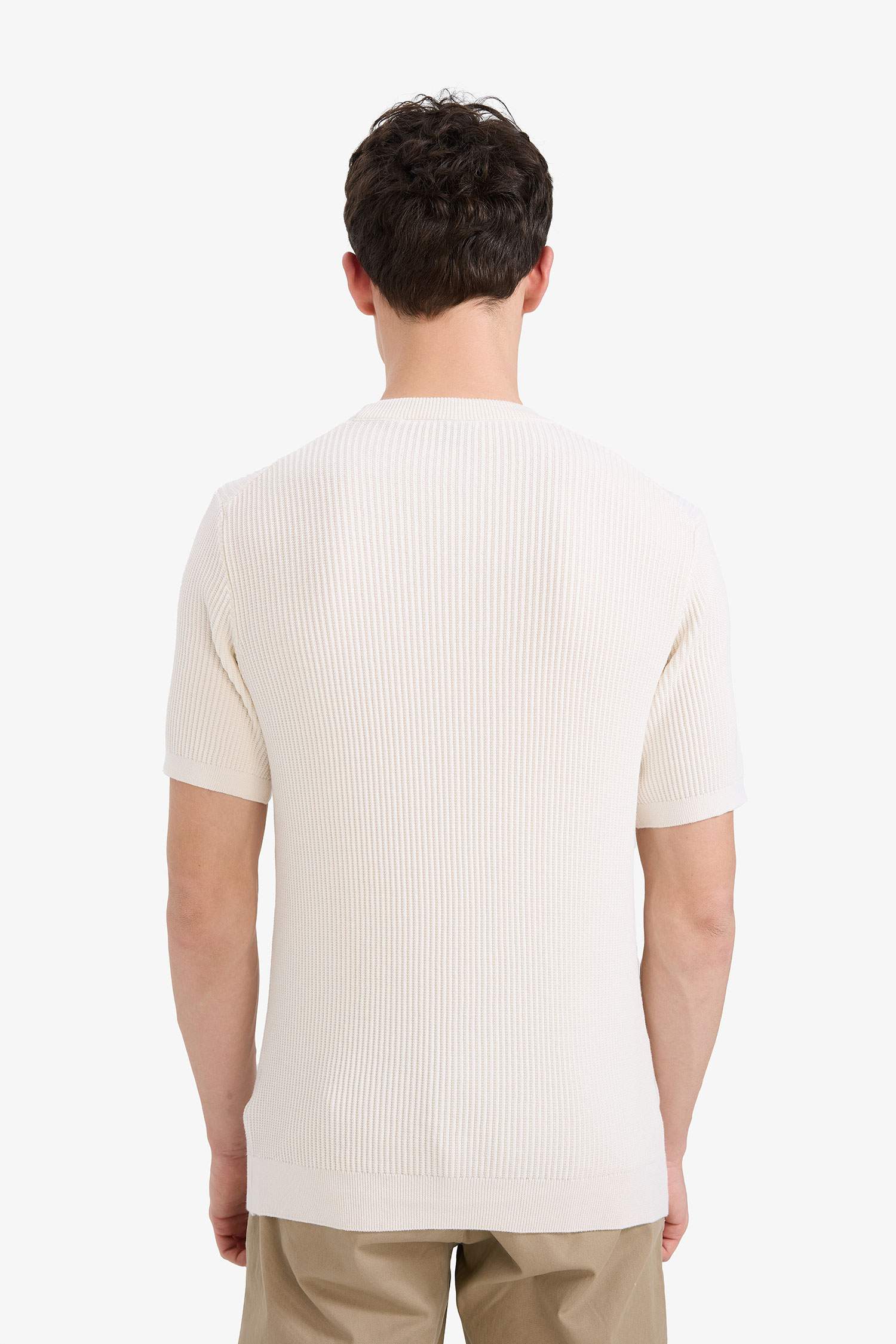Cotton Standard Fit Crew Neck Knitwear T-Shirt