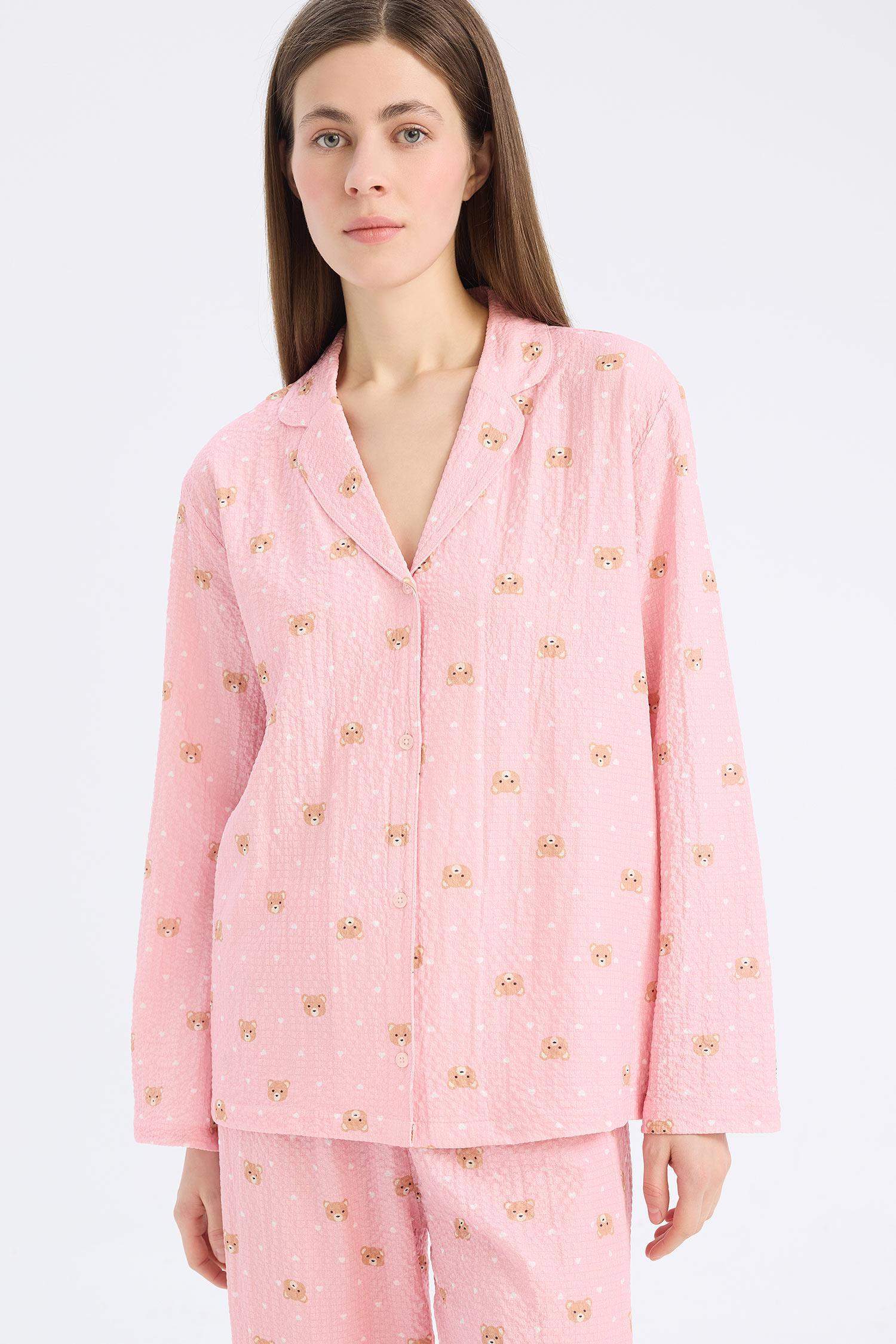 Uzun Boy Dokuma Pijama Altı