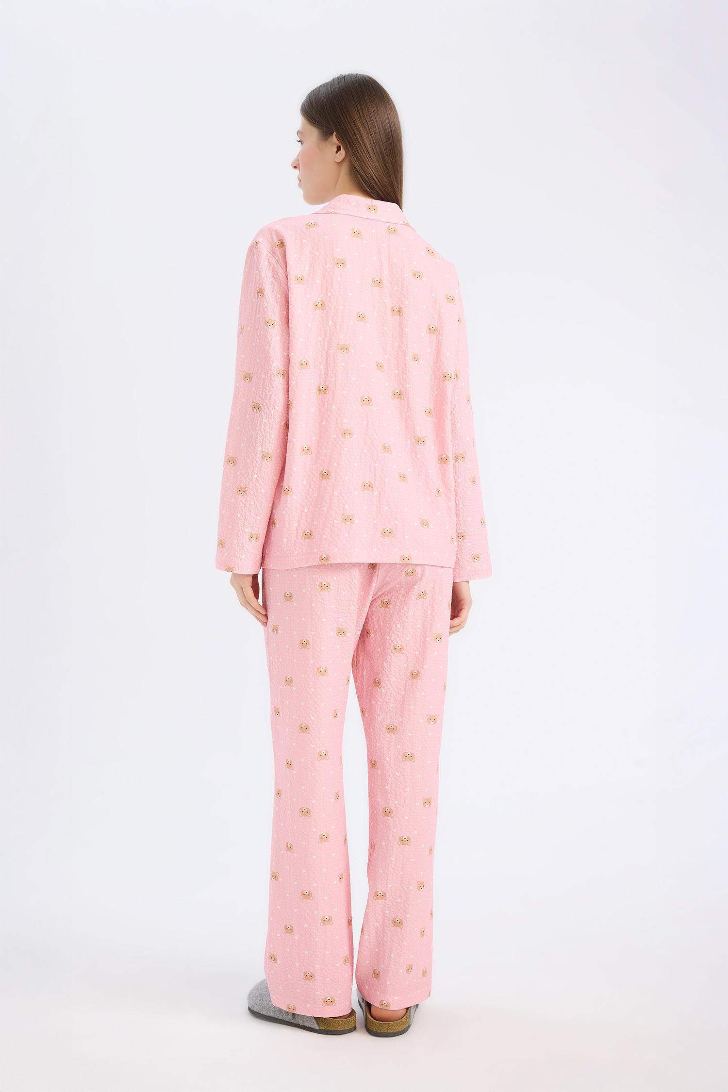 Uzun Boy Dokuma Pijama Altı