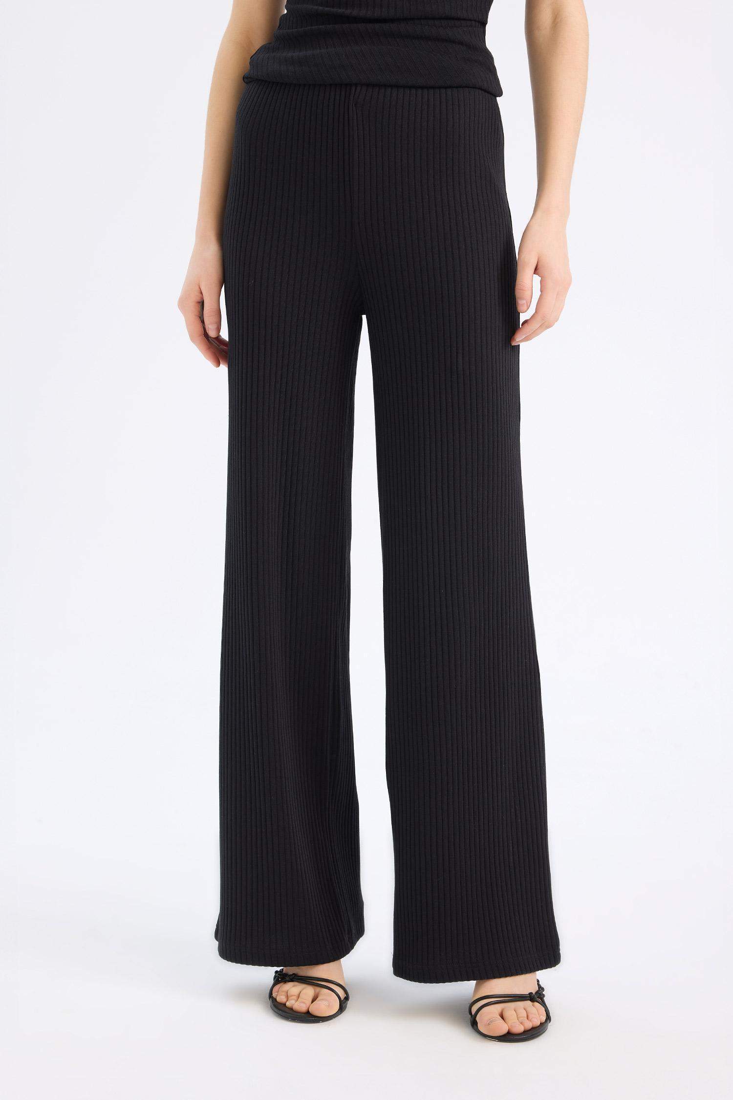 Slim Fit Dar Kesim Fitilli Kaşkorse Basic Düz Pantolon