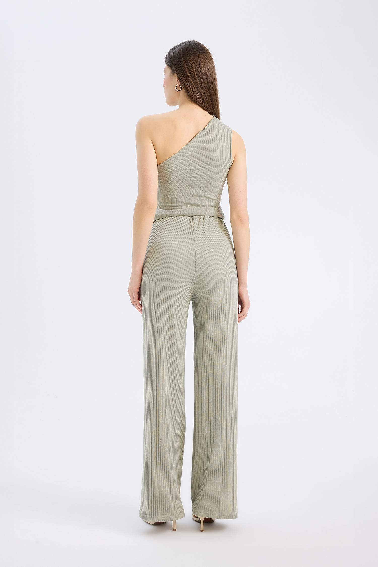 Slim Fit Dar Kesim Fitilli Kaşkorse Basic Düz Pantolon