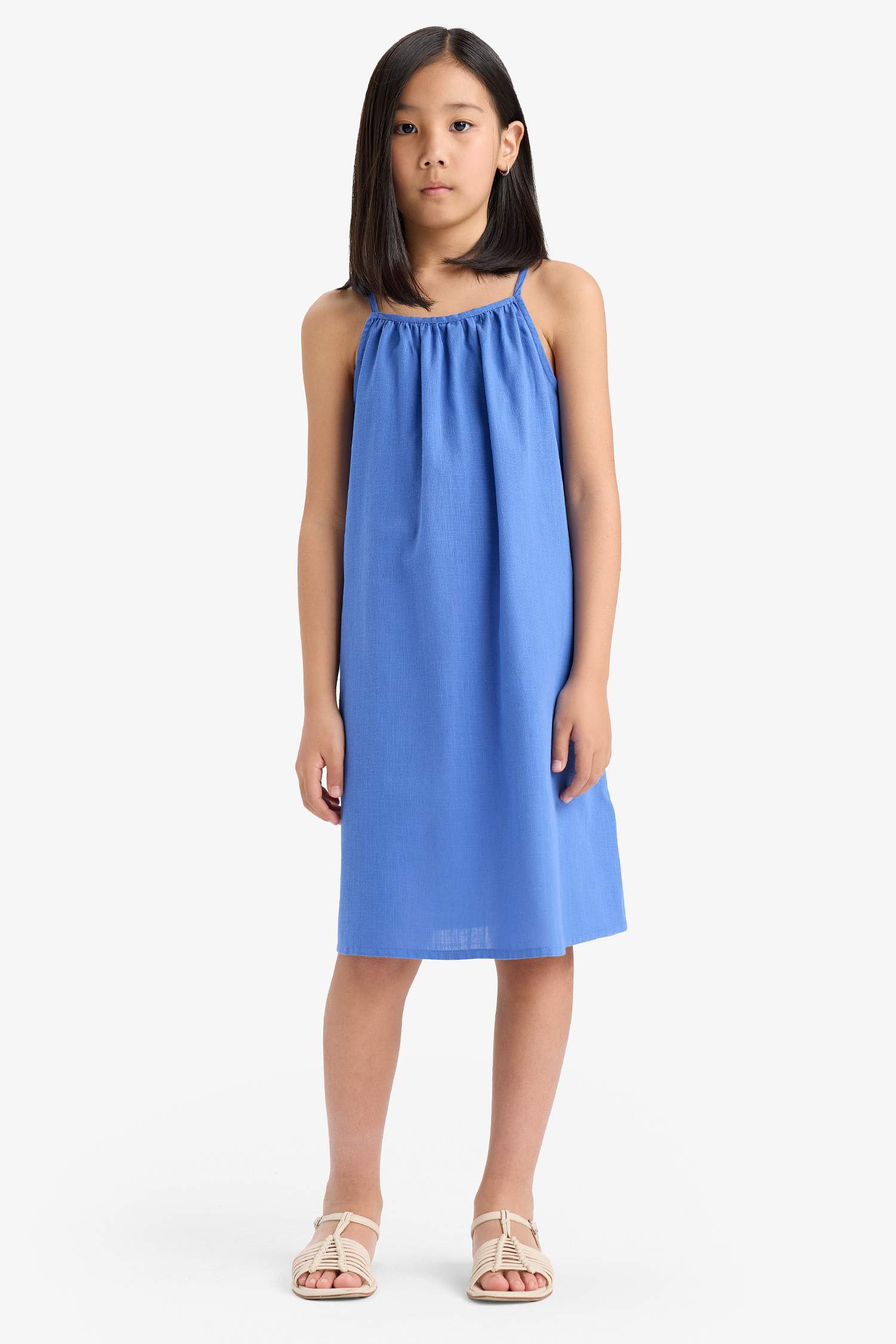 A Cut Sleeveless Woven Dress