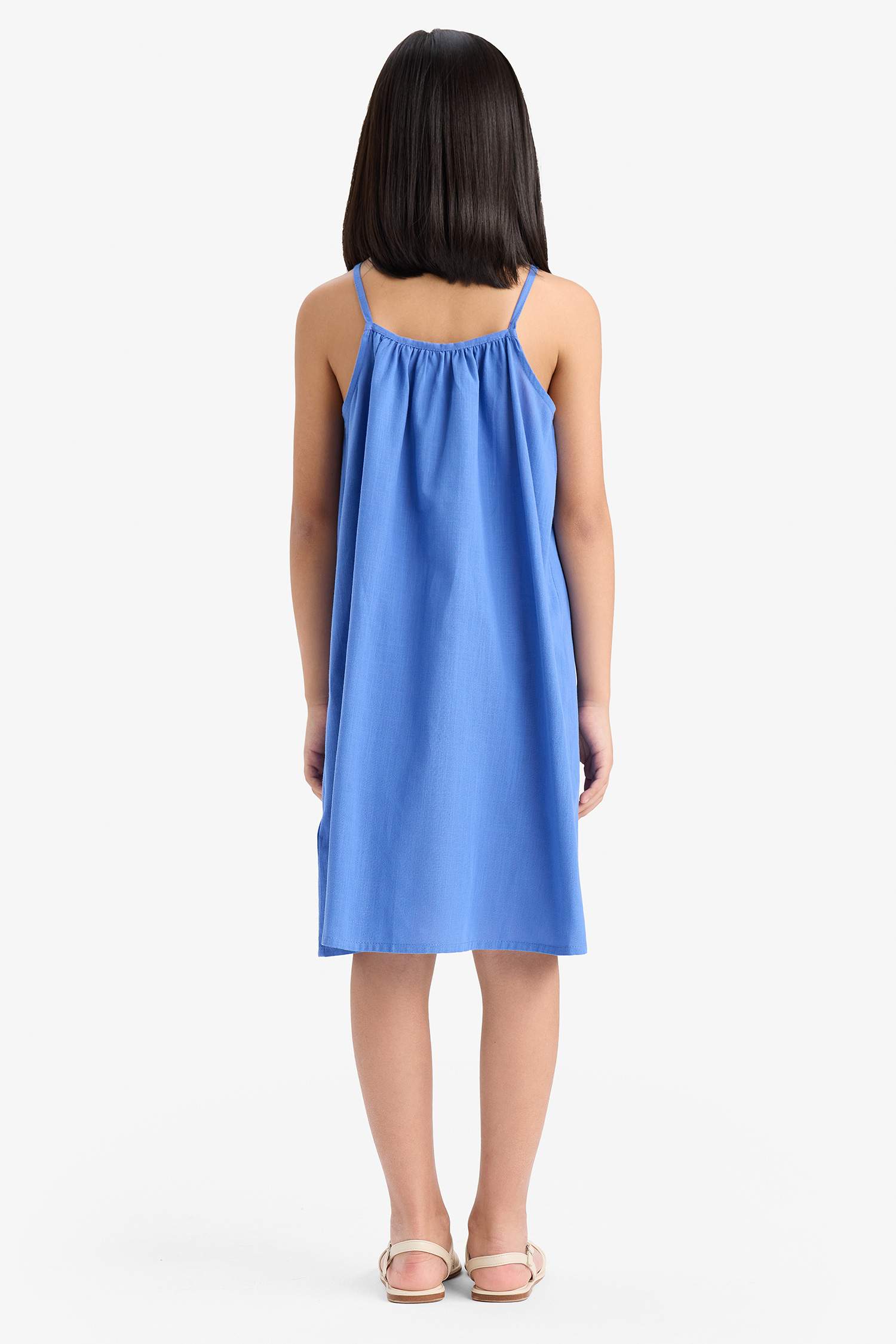 A Cut Sleeveless Woven Dress