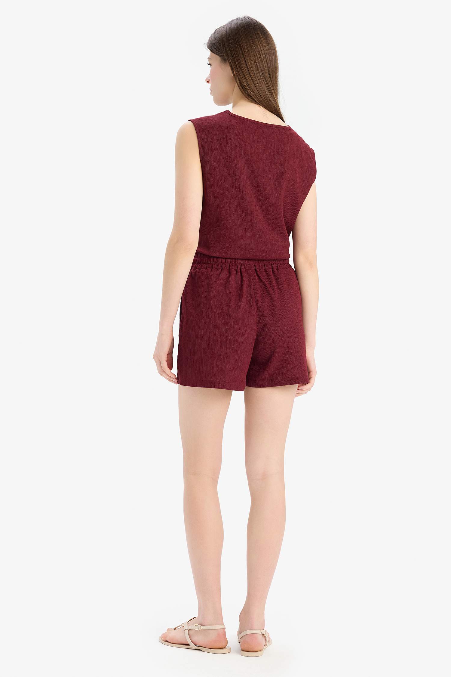 Шорты свободного кроя из жатой ткани