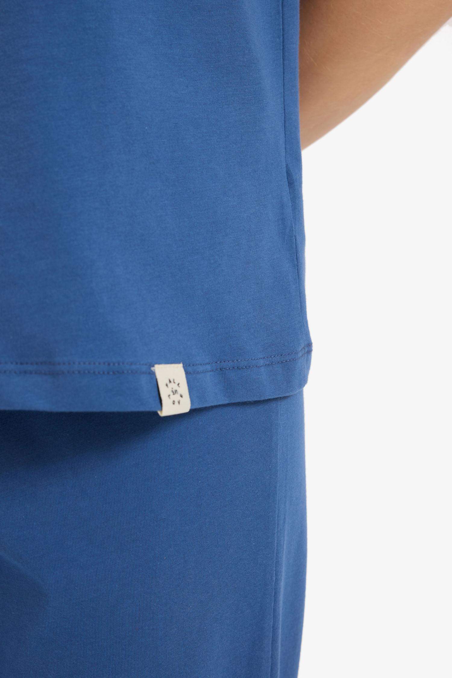 Pijama Takımı Kısa Kollu Üst Beli Lastikli Alt-Fall in Love