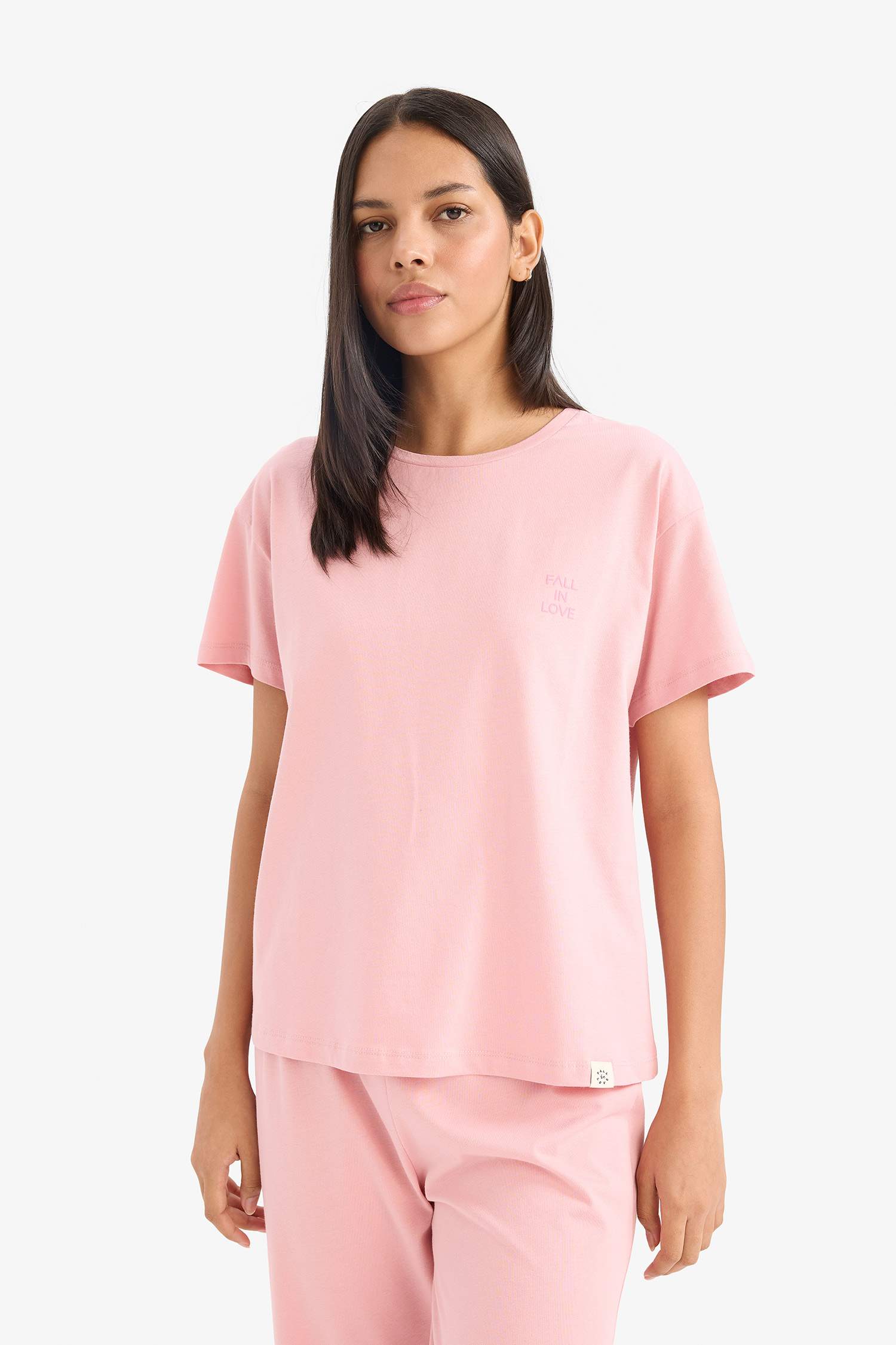 Pijama Takımı Kısa Kollu Üstü Kapri Altı