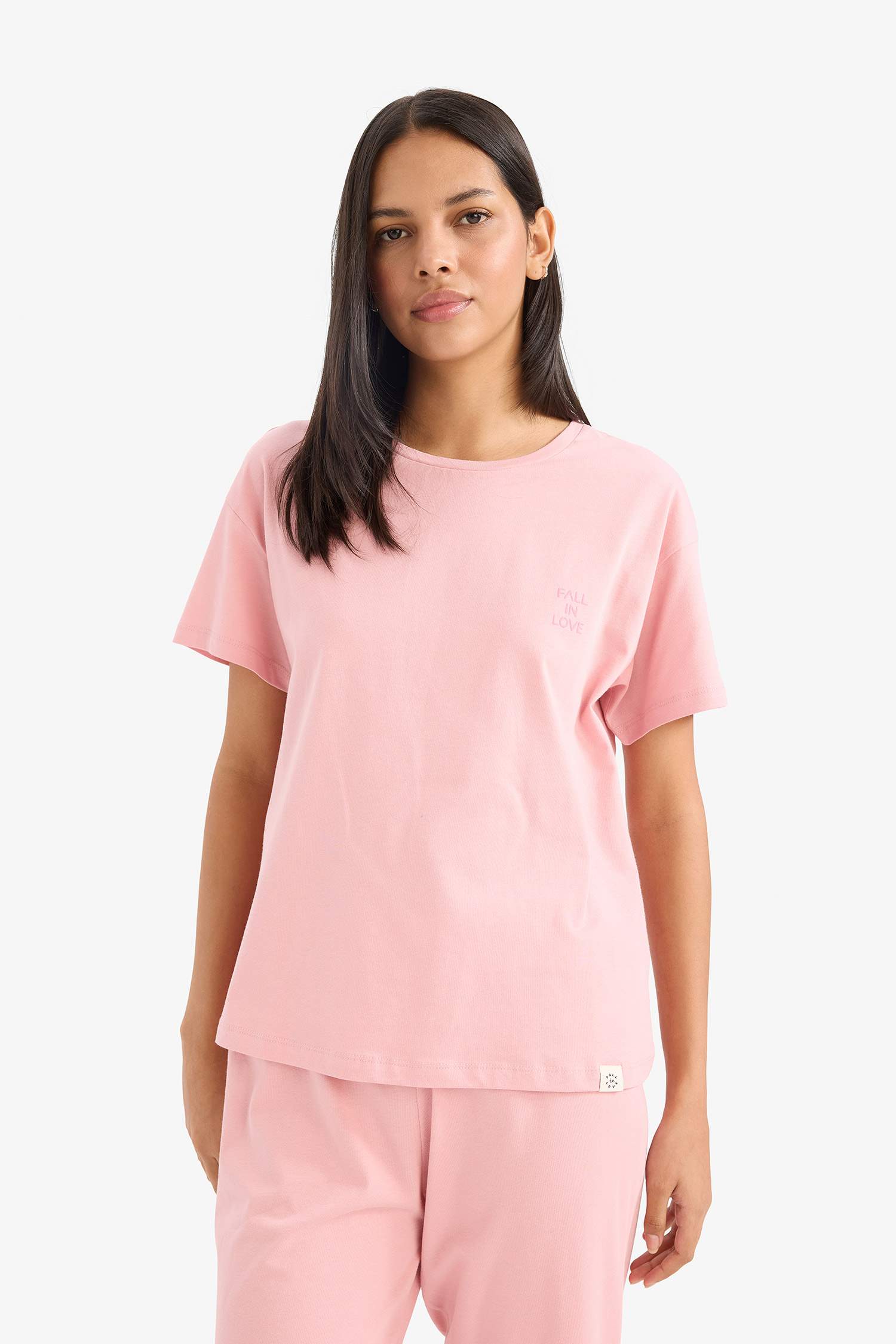 Pijama Takımı Kısa Kollu Üstü Kapri Altı