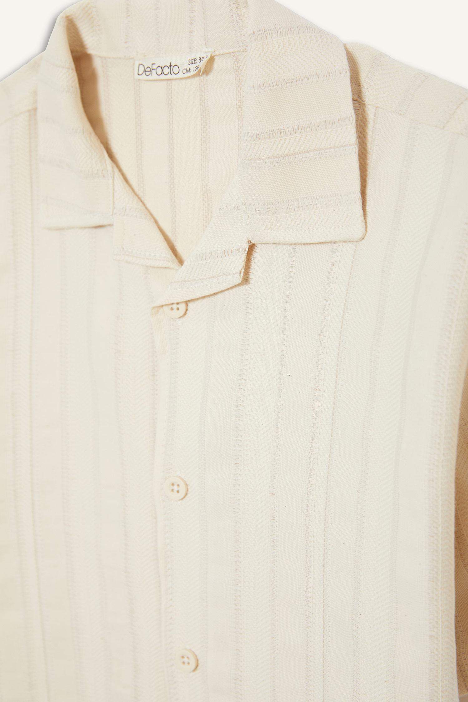 Boy Oversize Fit Polo Neck Short Sleeve Shirt