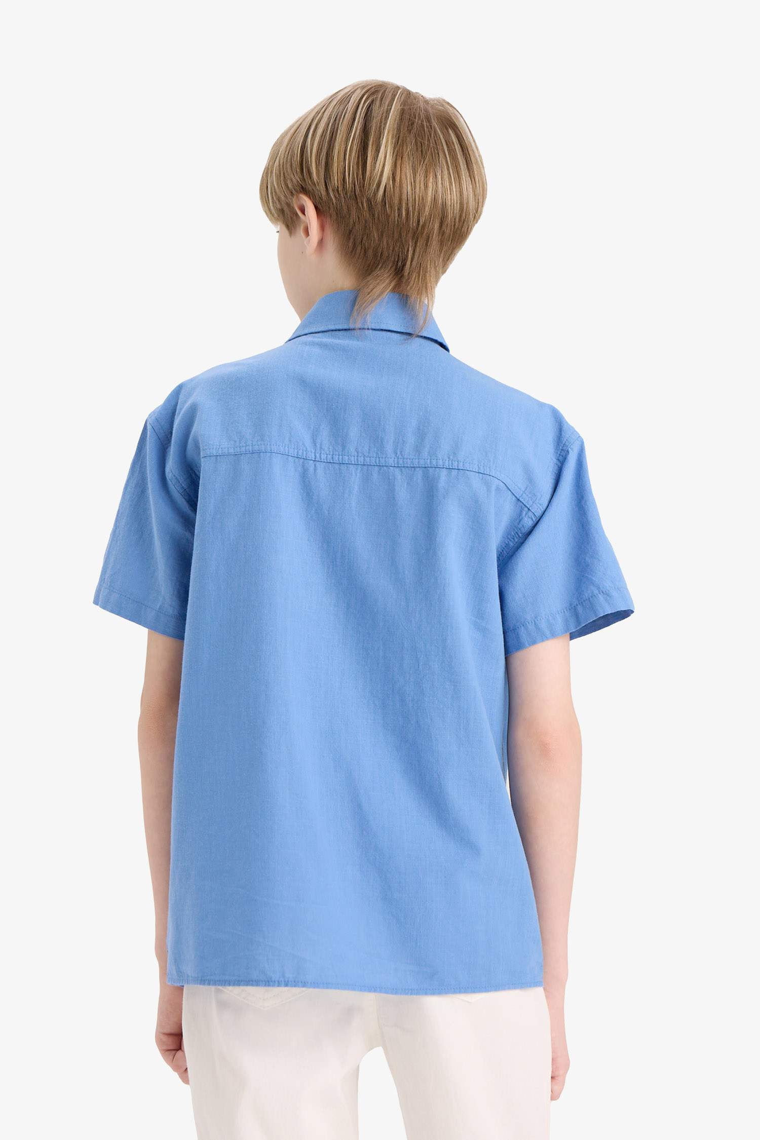 Boy Oversize Fit Polo Neck Short Sleeve Shirt