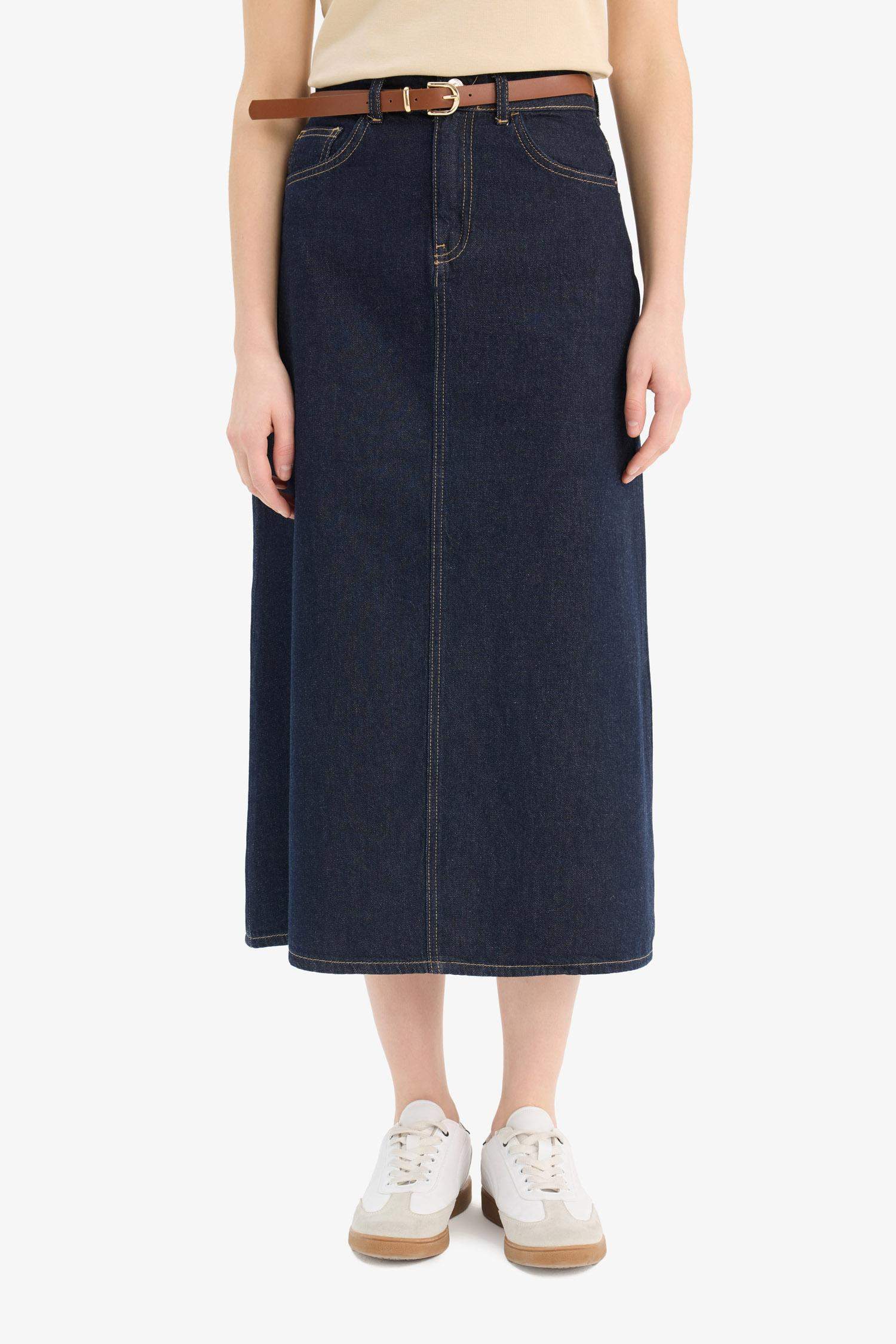 تنورة جينز ستاندرات قصة طويلة