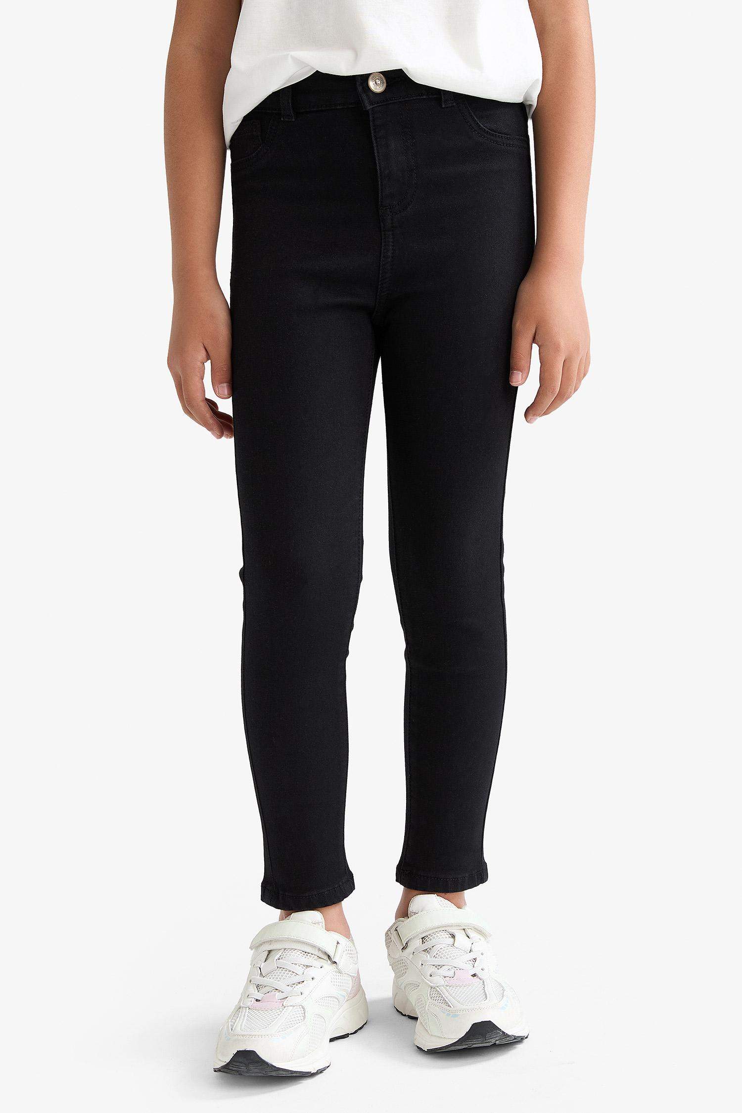 Kız Çocuk Skinny Fit Dar Paça Jean Pantolon